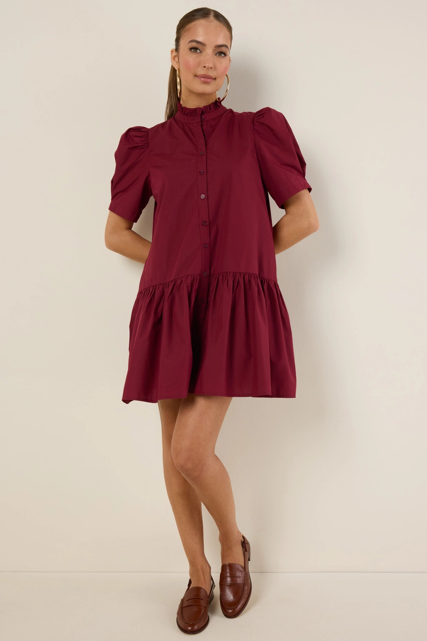 Reena Dress- Maroon
