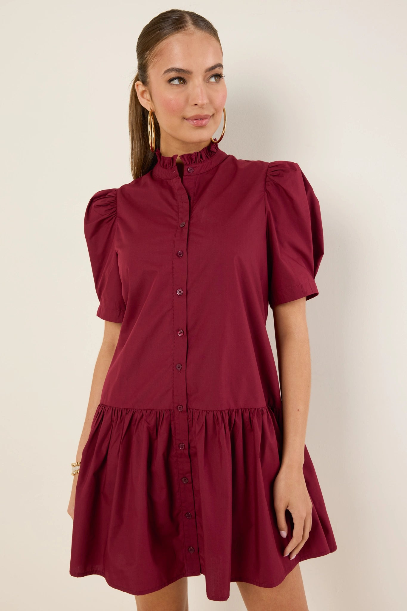 Reena Dress- Maroon