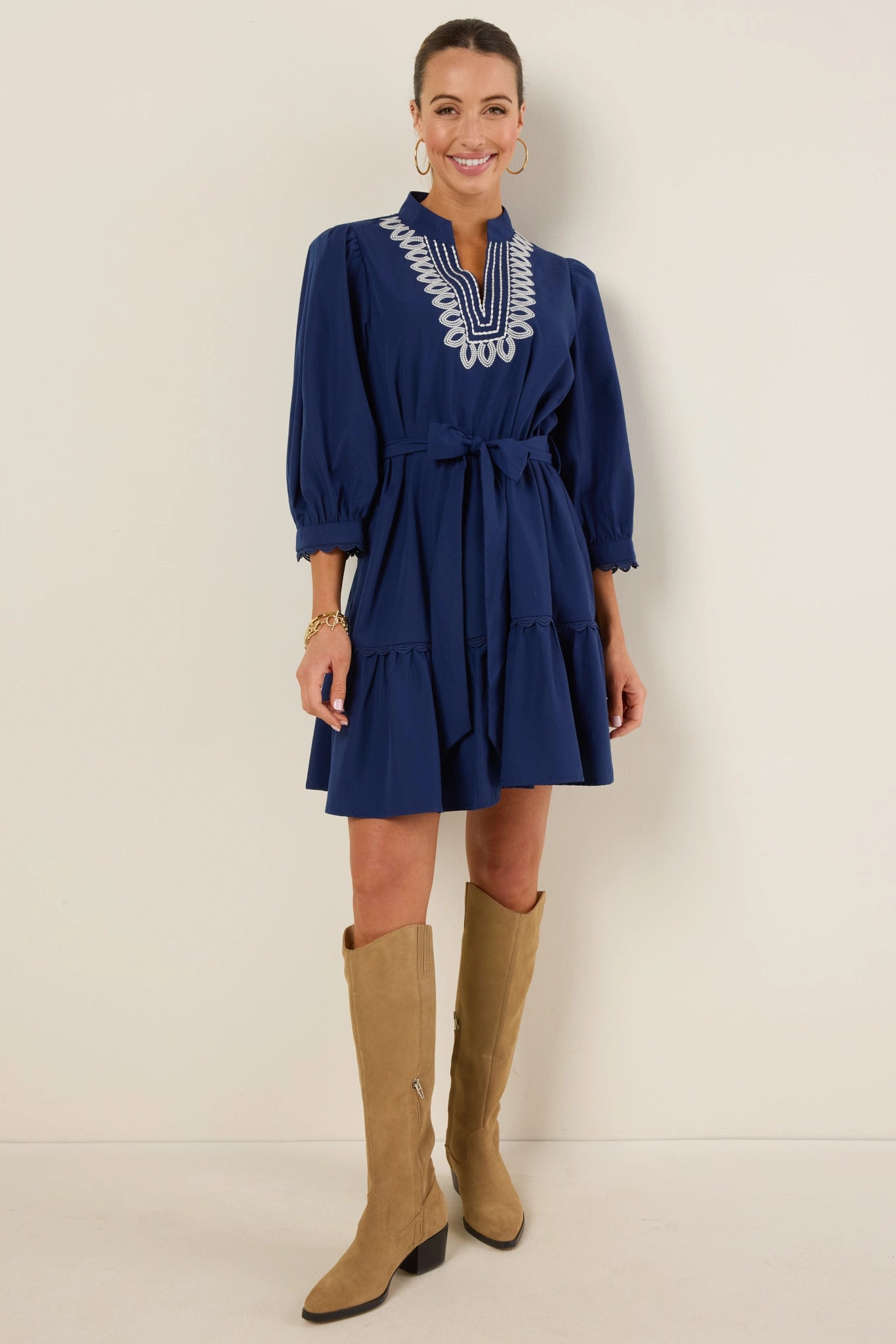 Gabriella Dress- Navy