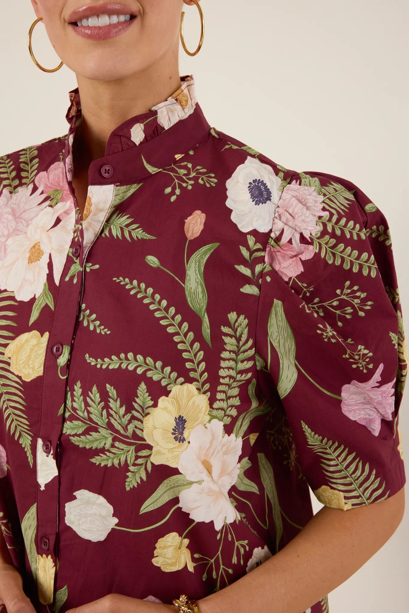 Patricia Top- Burgundy