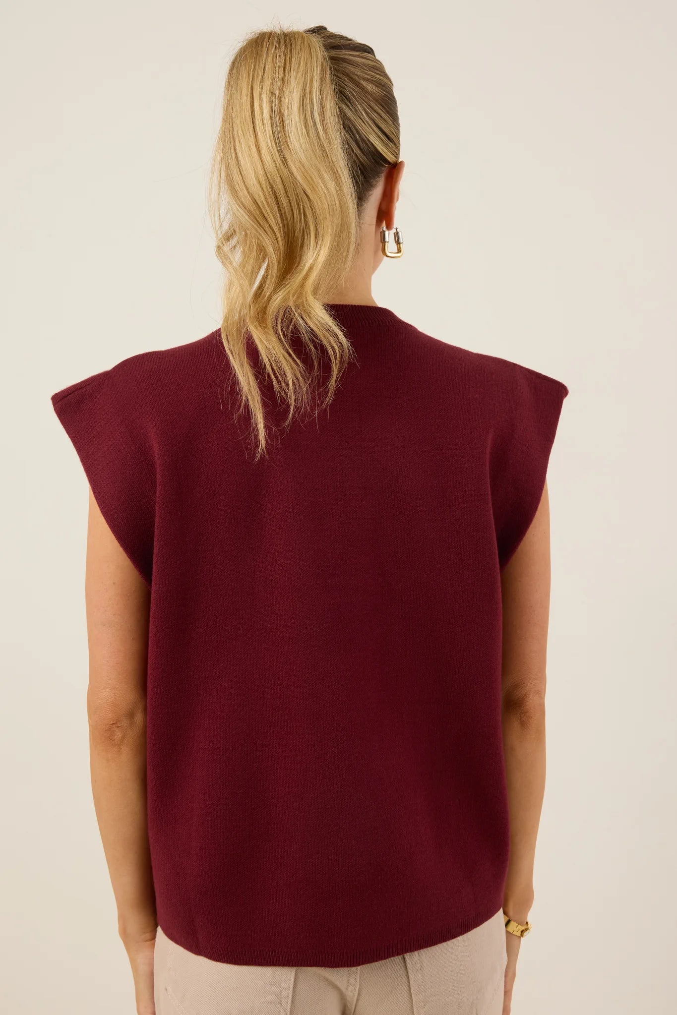 Elise Top- Burgundy