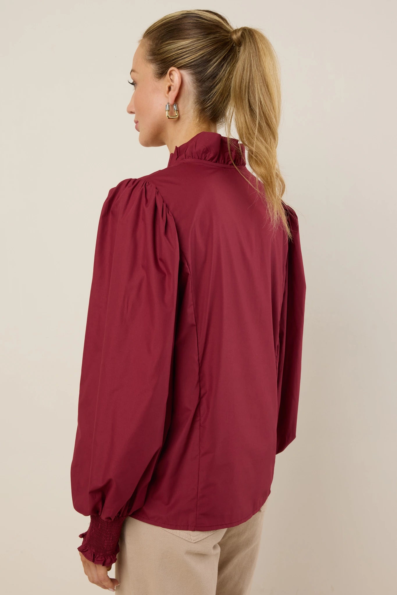 Constance Top- Burgundy