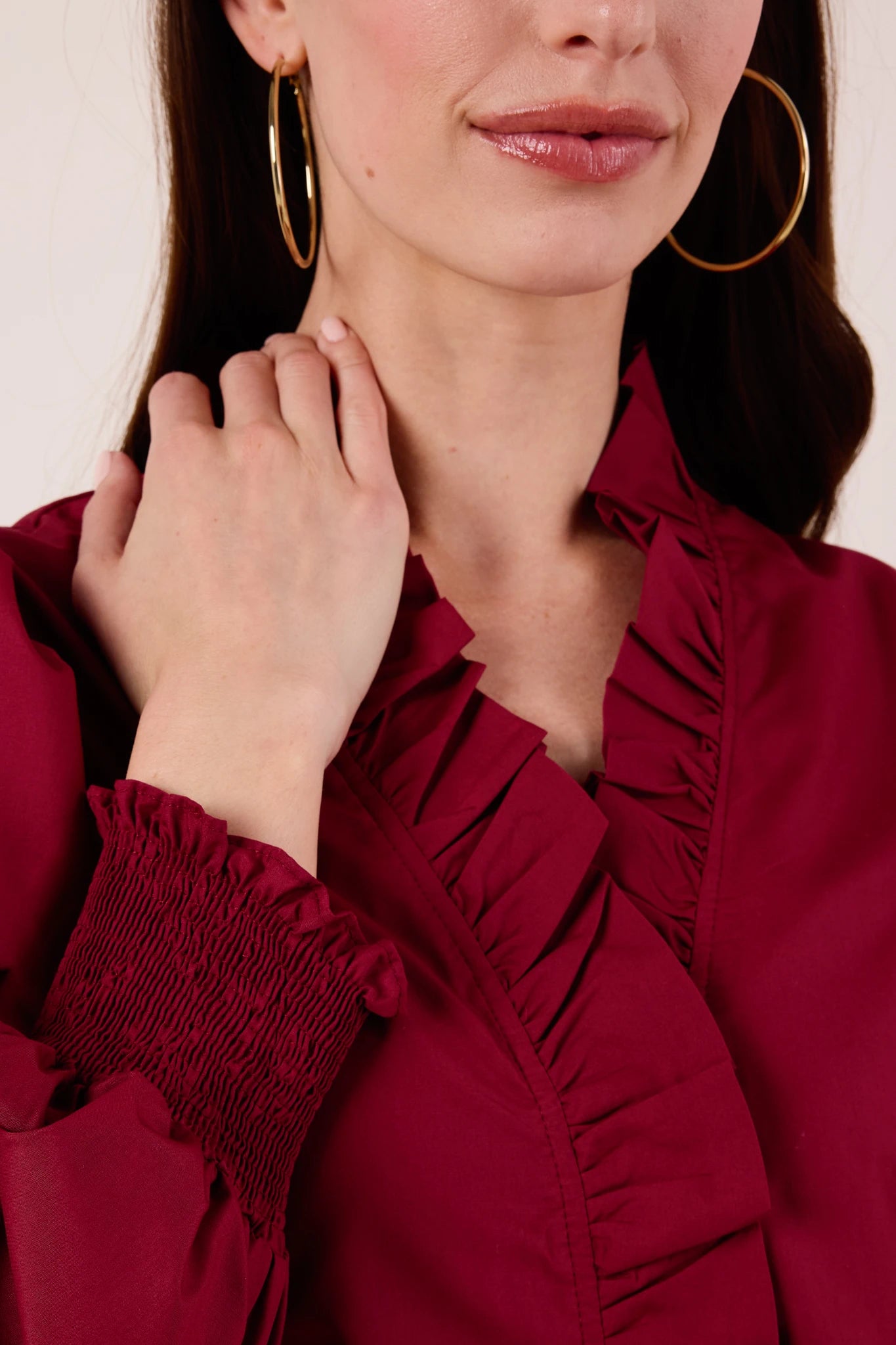 Constance Top- Burgundy