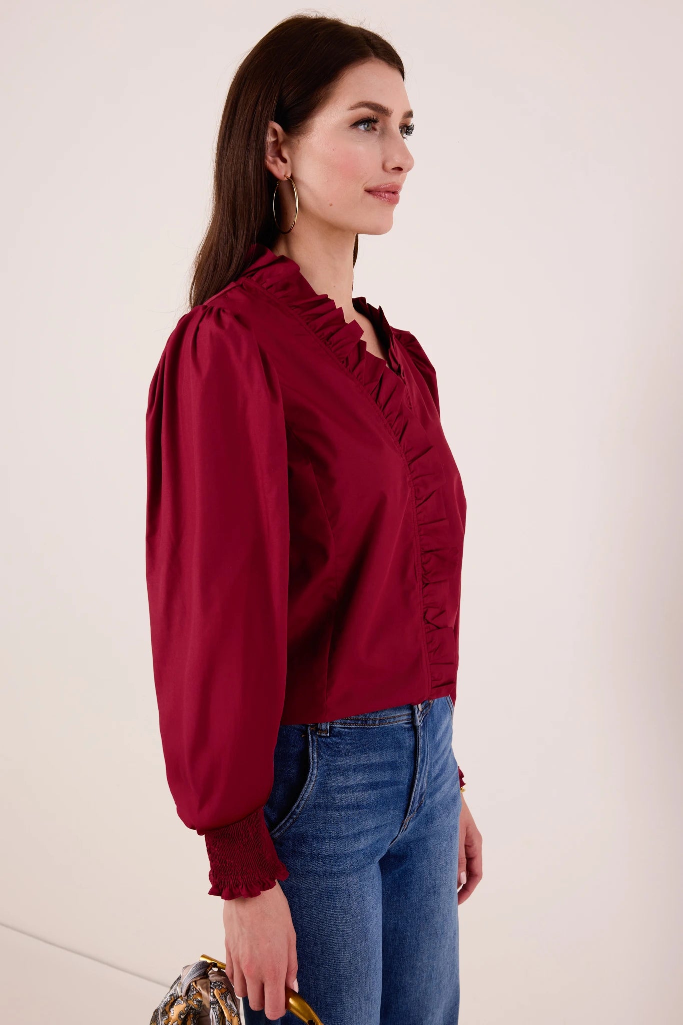 Constance Top- Burgundy