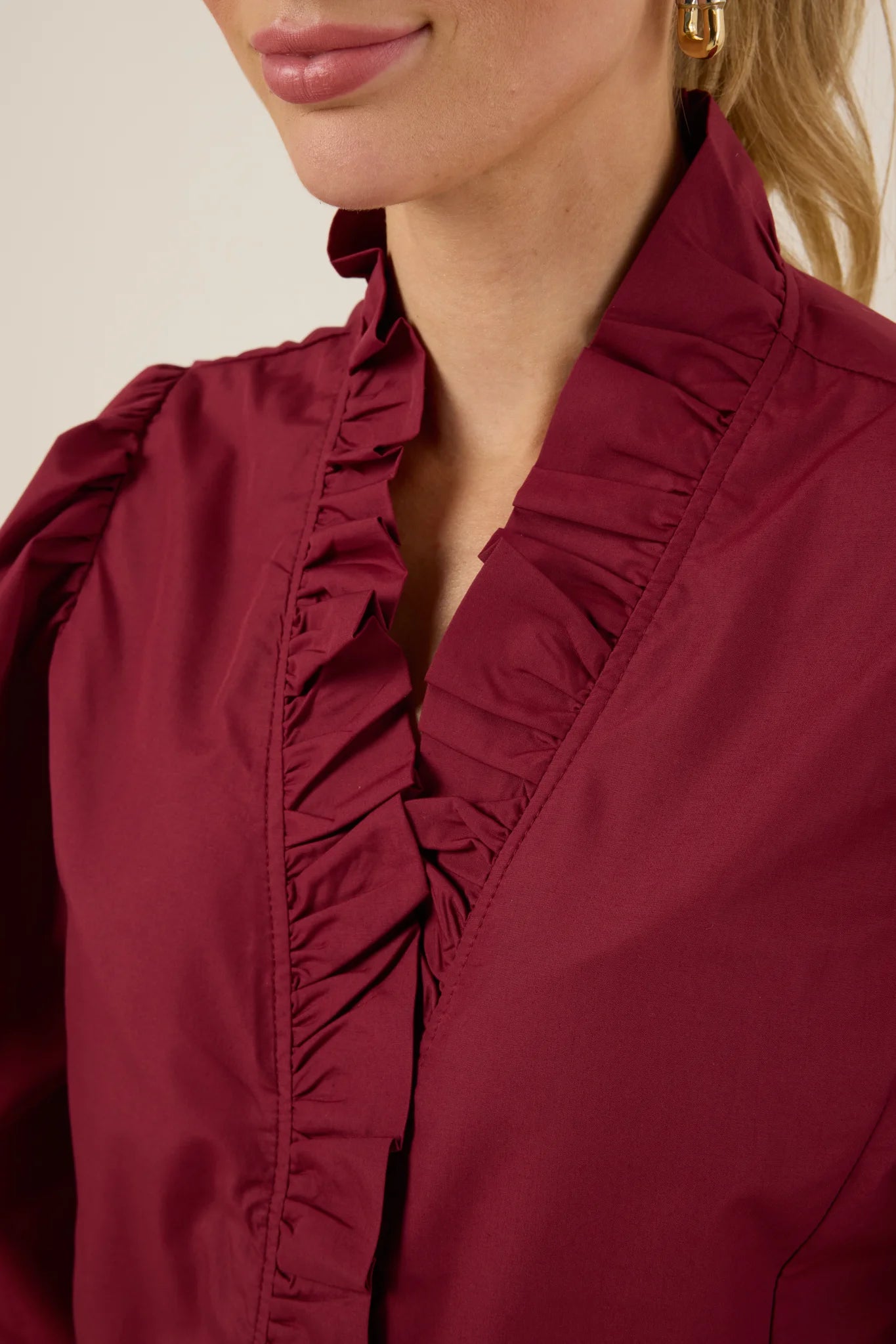 Constance Top- Burgundy