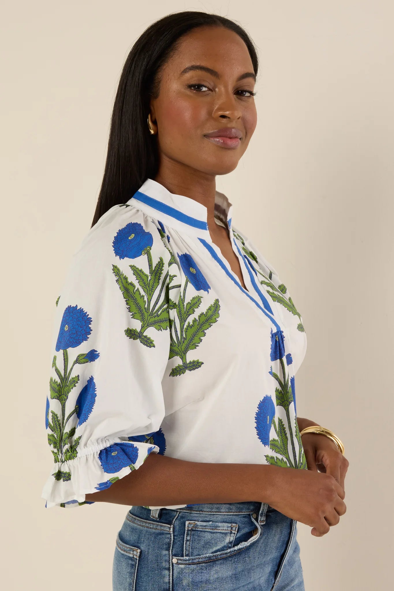 Angelica Top- Blue