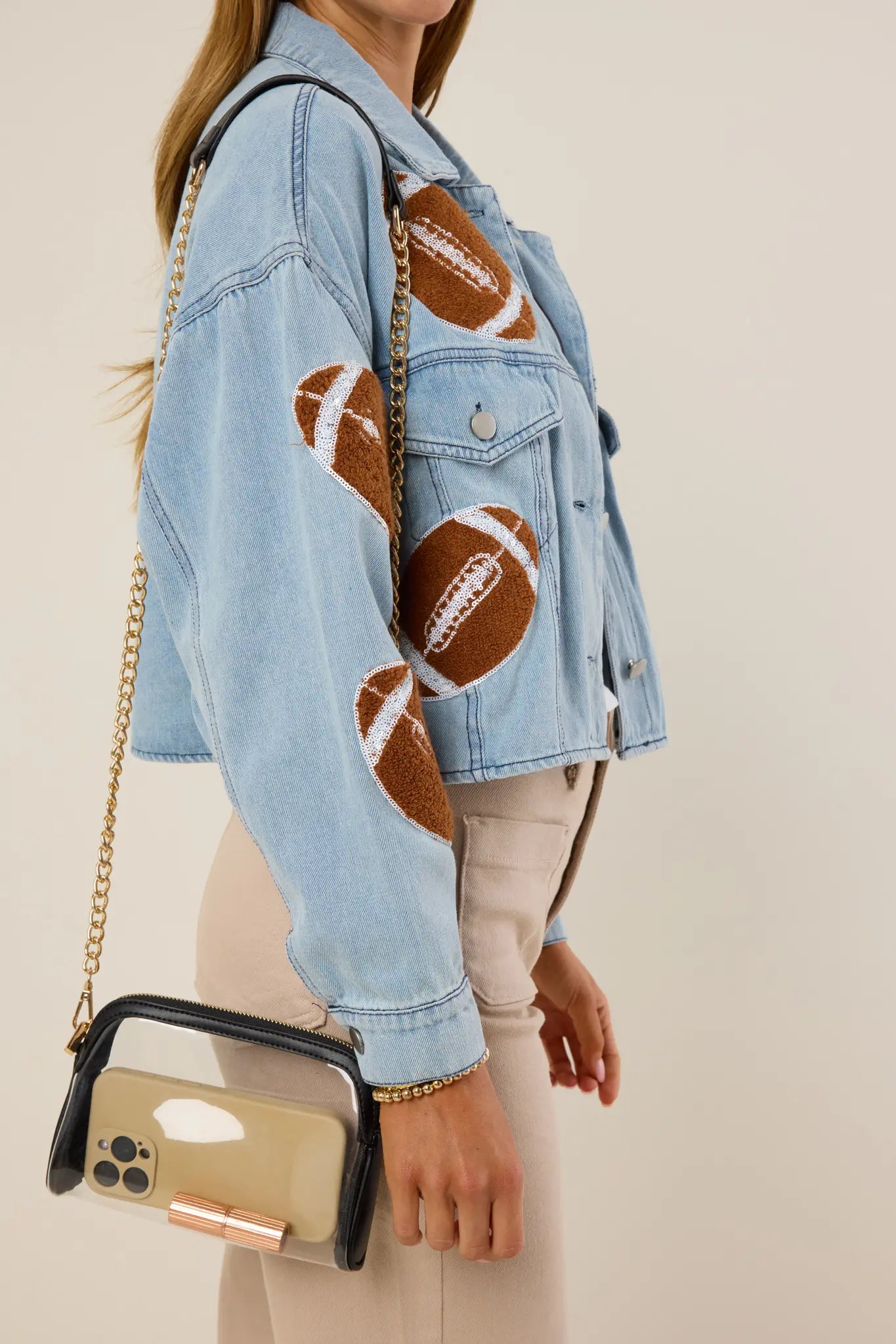 Mindy Clear Crossbody- Black