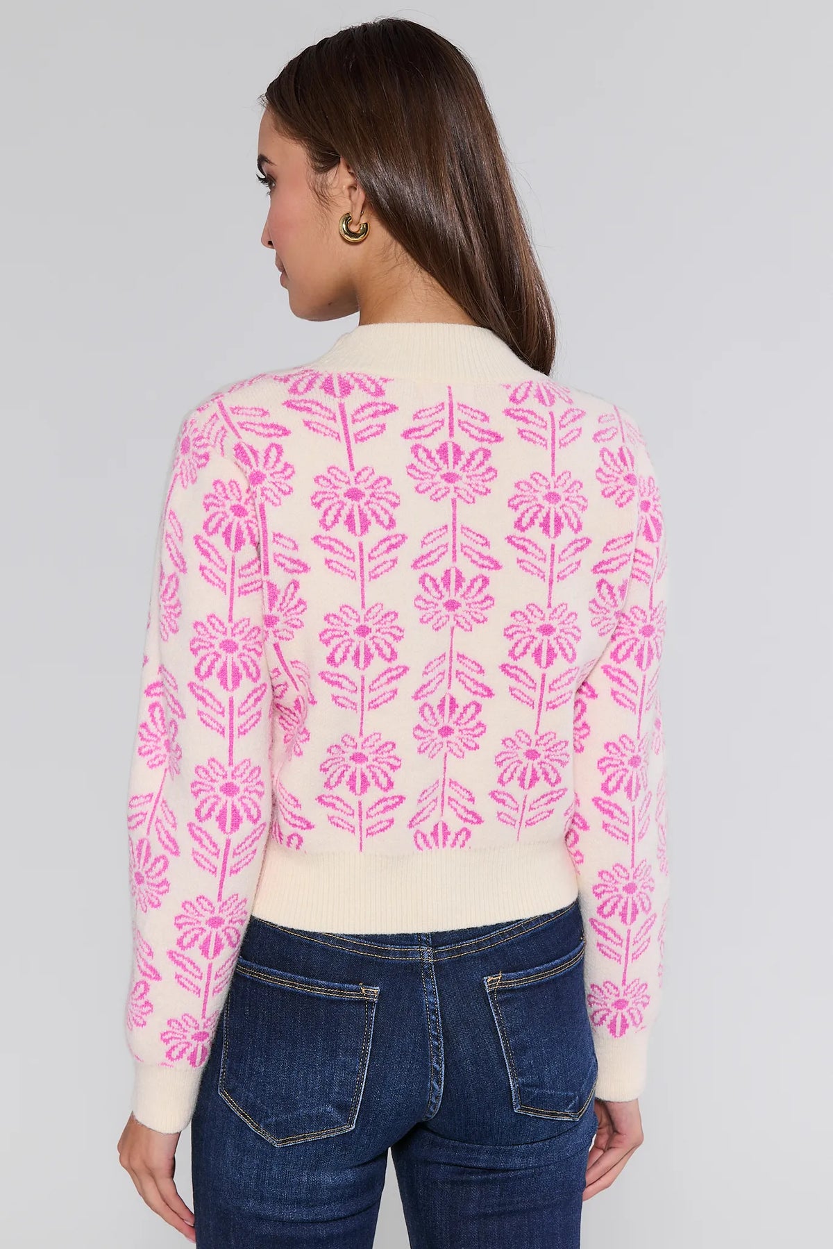 ジュンヤワタナベ フラワー スパンコール　ウール　フレア　ニット アシンメトリー SKU16410-Paisley-Sweater-0003-
