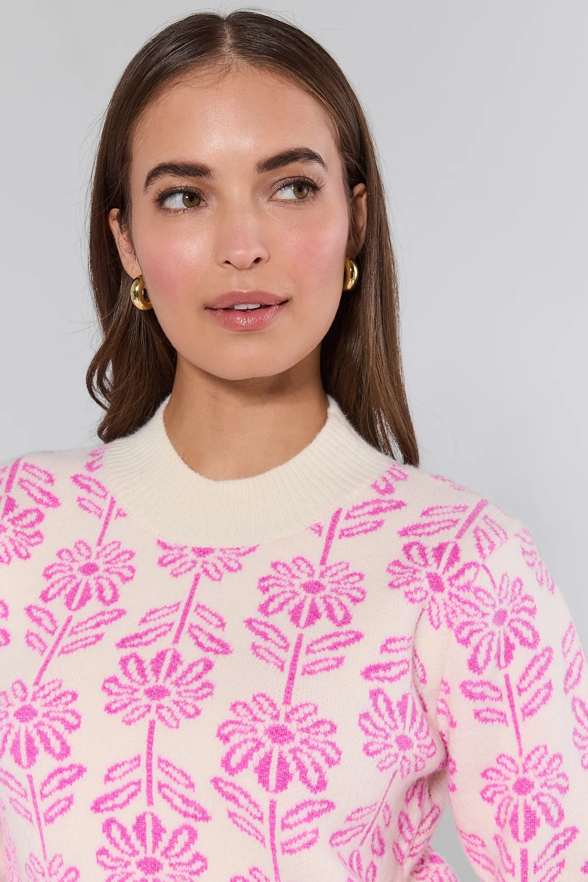 GIANBATTISTA VALLI シルクフラワー柄ニット Women's Paisley Floral Knit Sweater | Avara | Avara