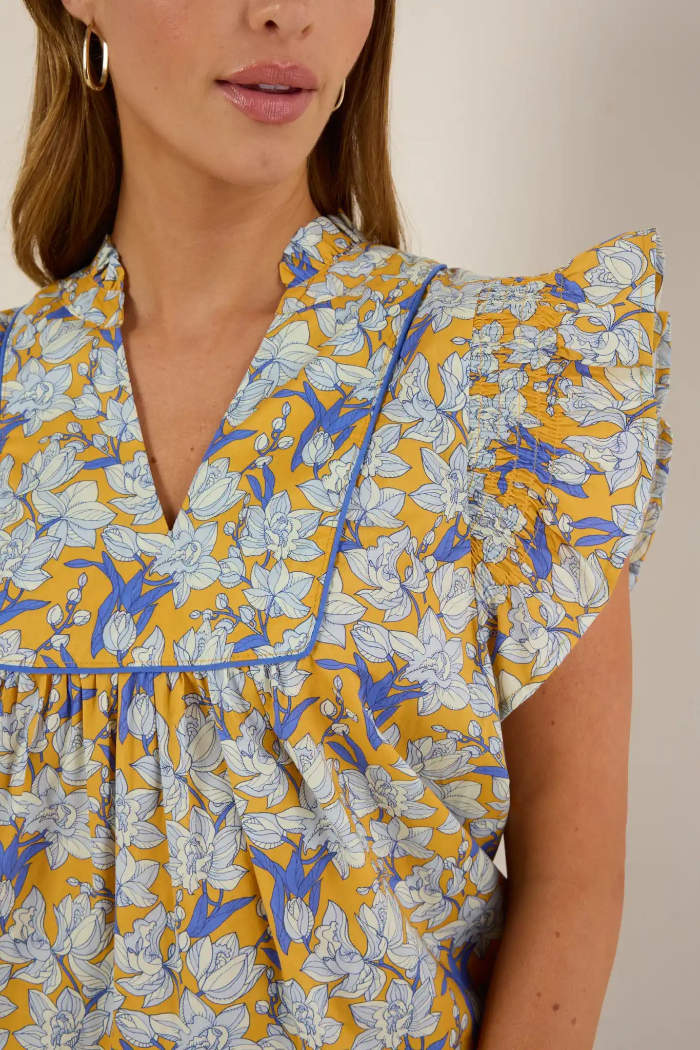 Carson Top- Yellow