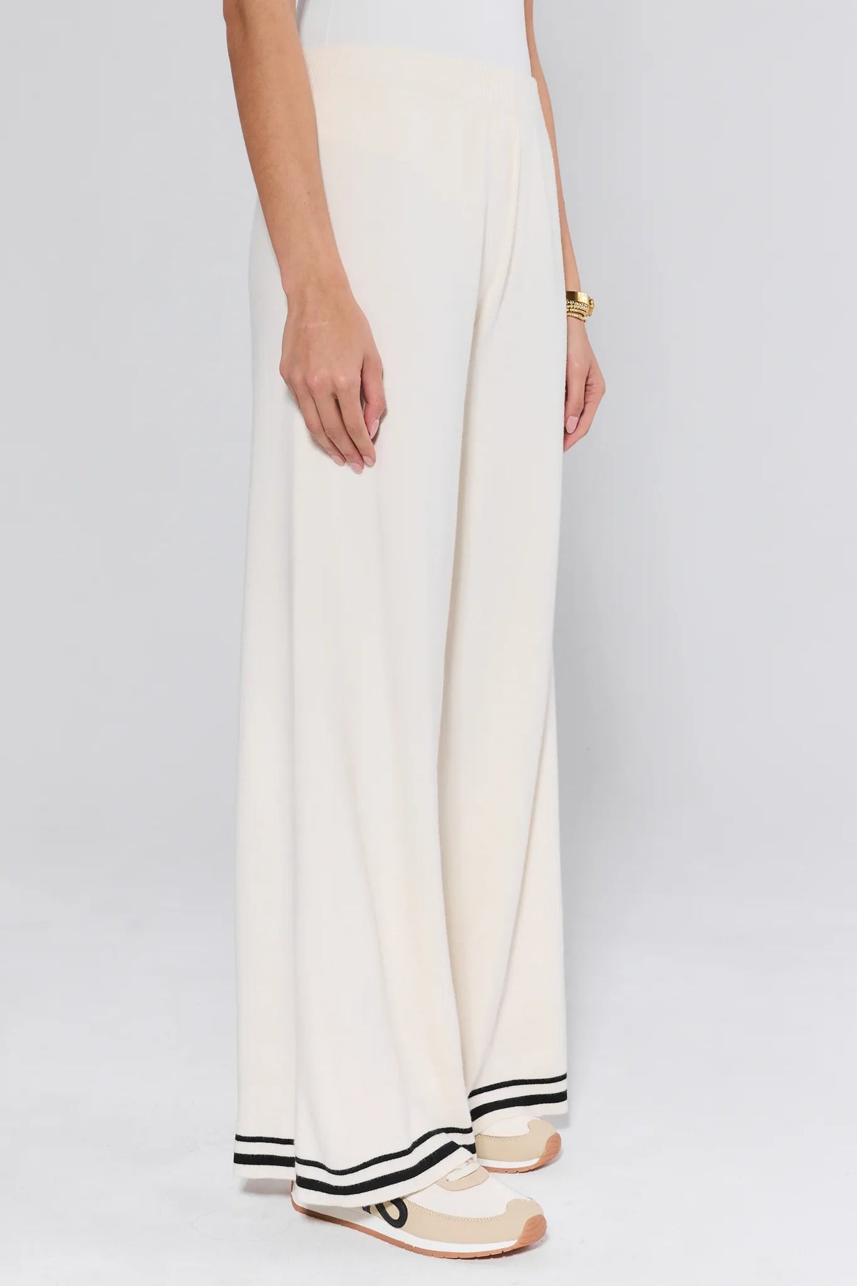 Lexie Ivory Knit Pants | Avara