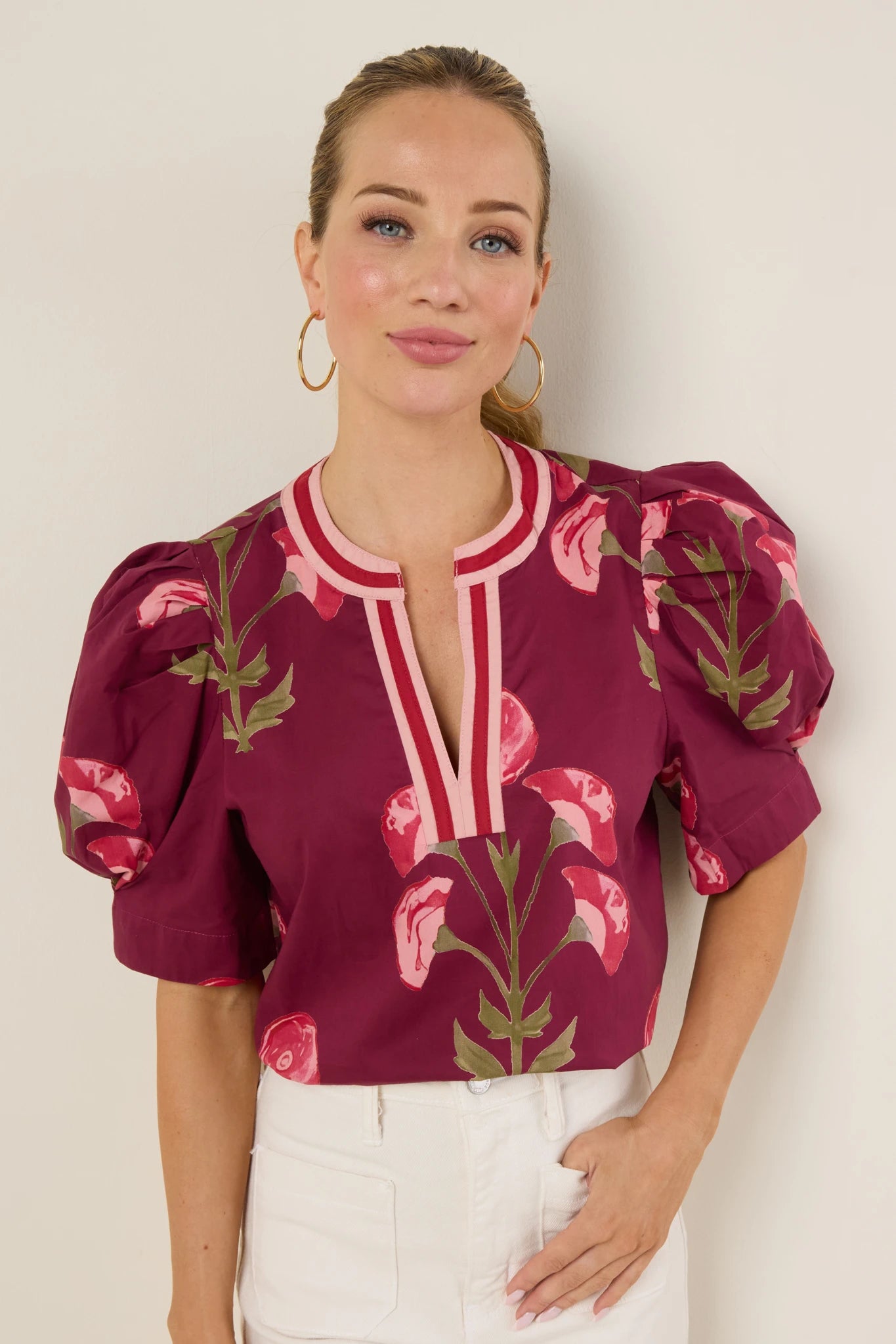 Madison Top- Maroon
