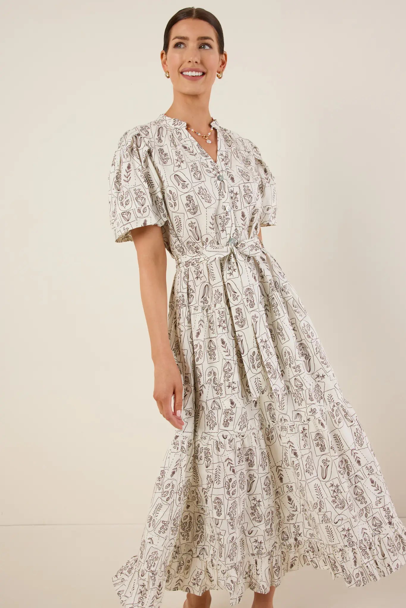 Avalon Dress- Brown