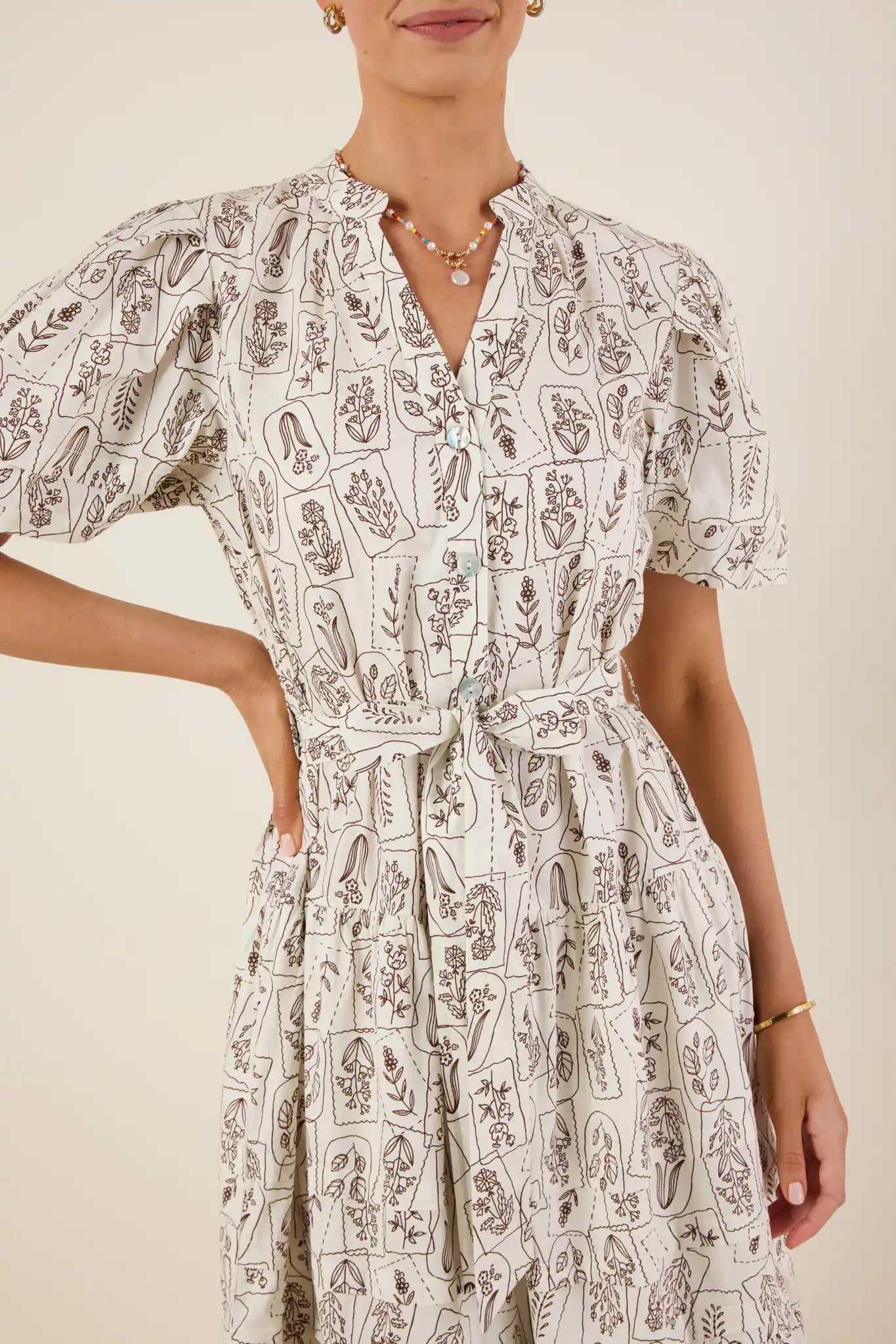 Avalon Dress- Brown