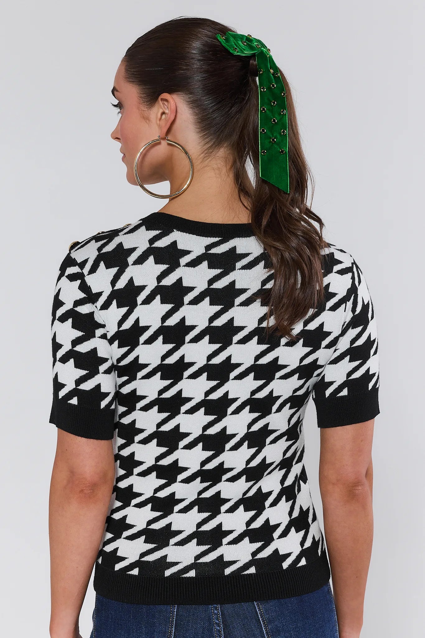 Bryant Houndstooth Knit Sweater