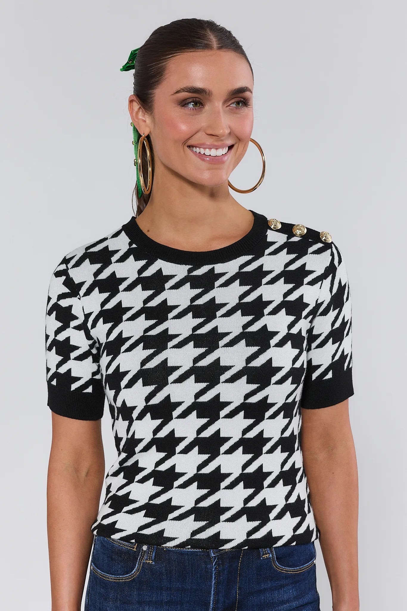 Bryant Houndstooth Knit Sweater