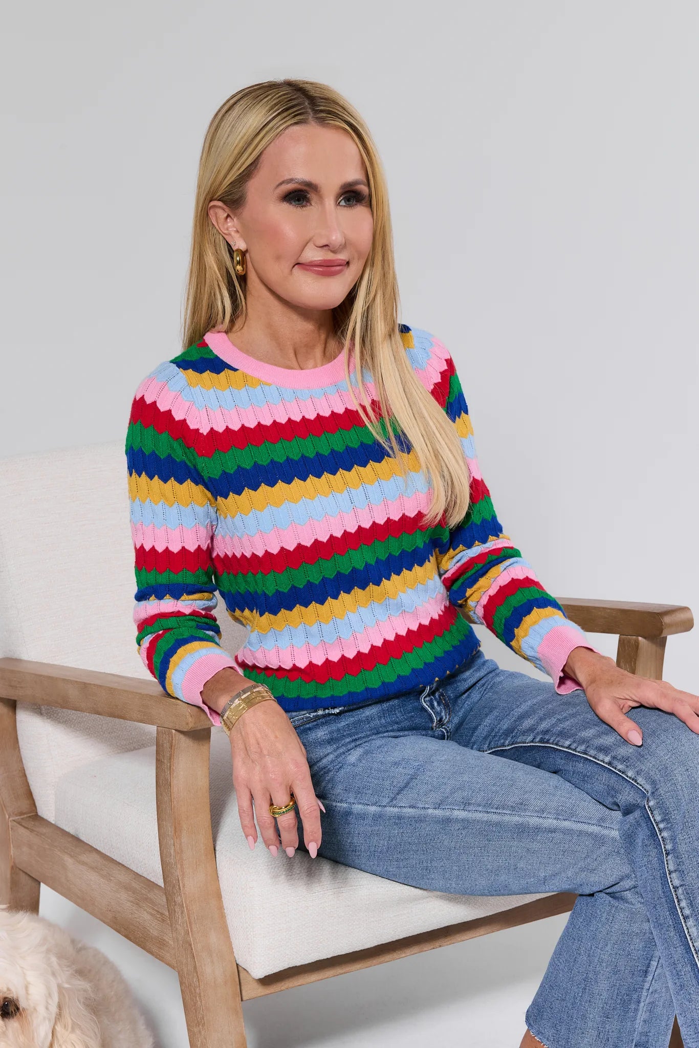 Mandy Multi Striped Knit Sweater