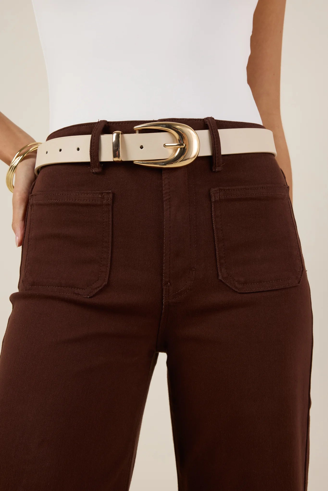 Landry Belt- Ivory