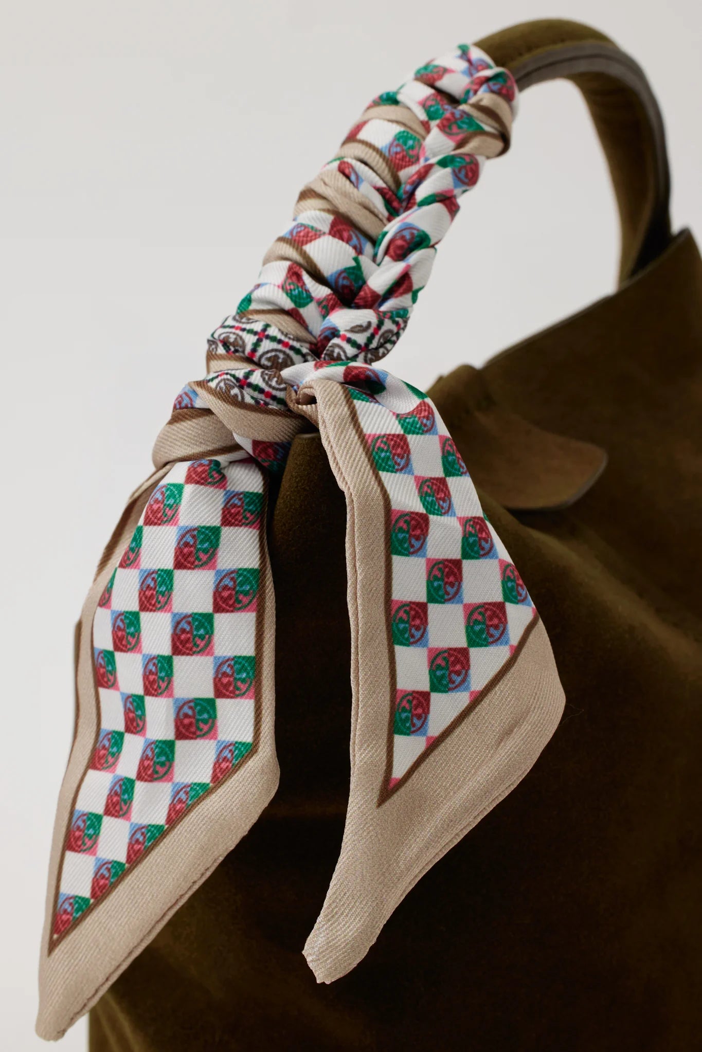 Serena Bag, Suede- Olive