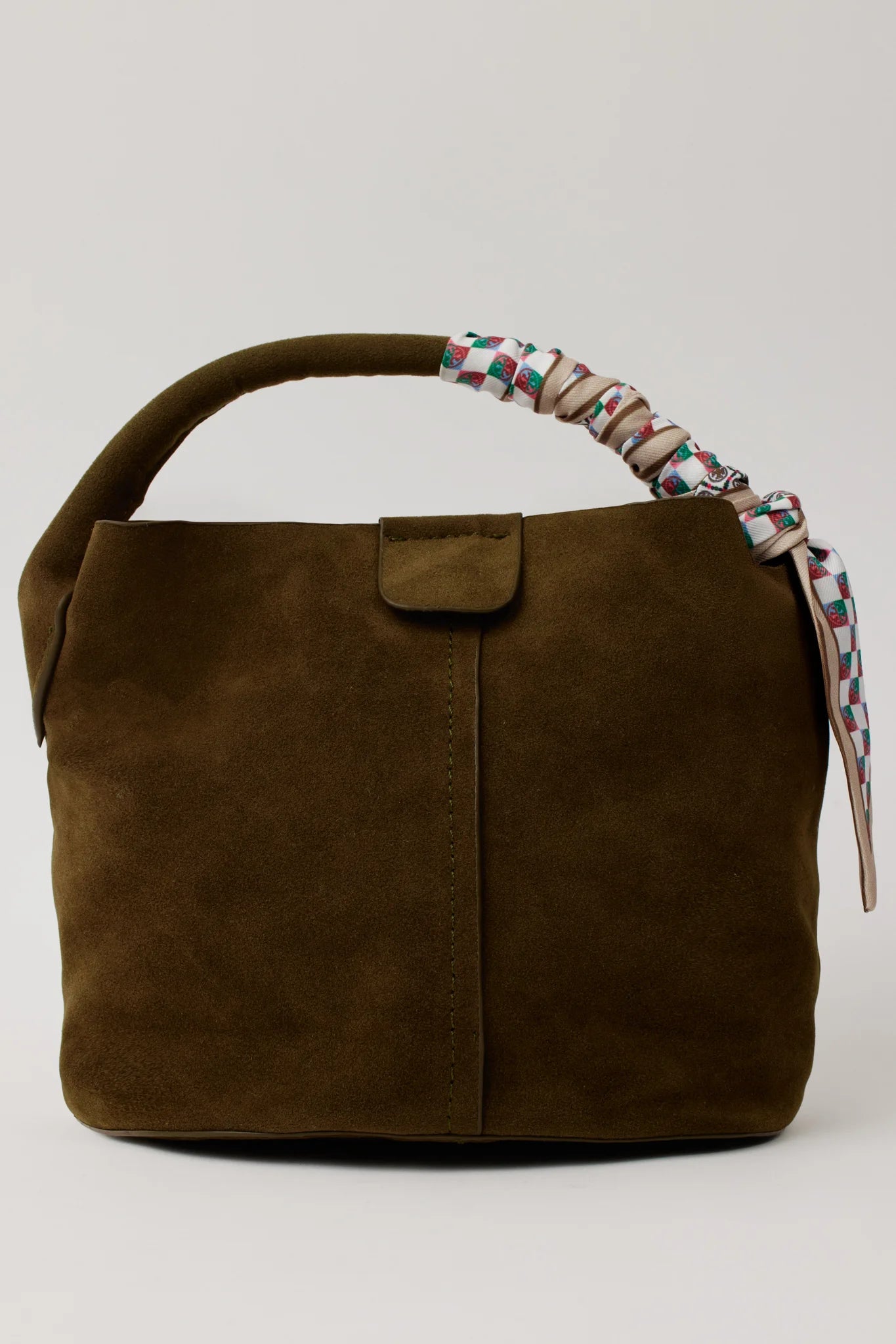 Serena Bag, Suede- Olive