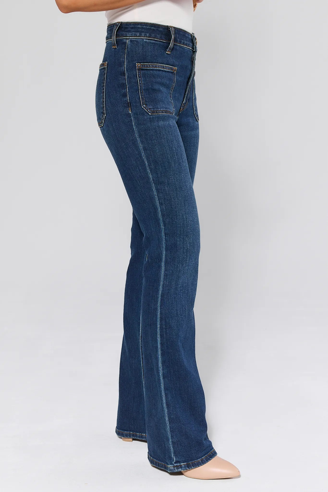 Ana Dark Wash Flare Jeans