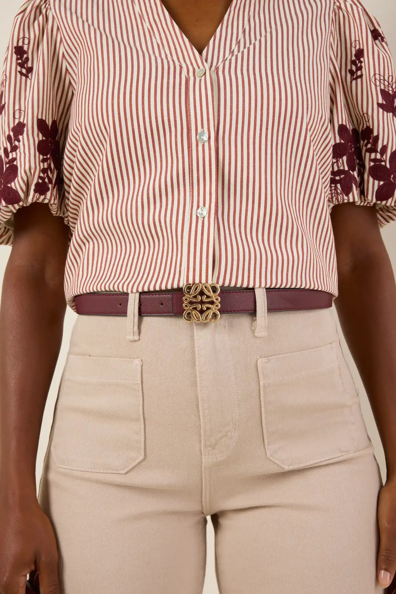 Rowan Belt- Burgundy