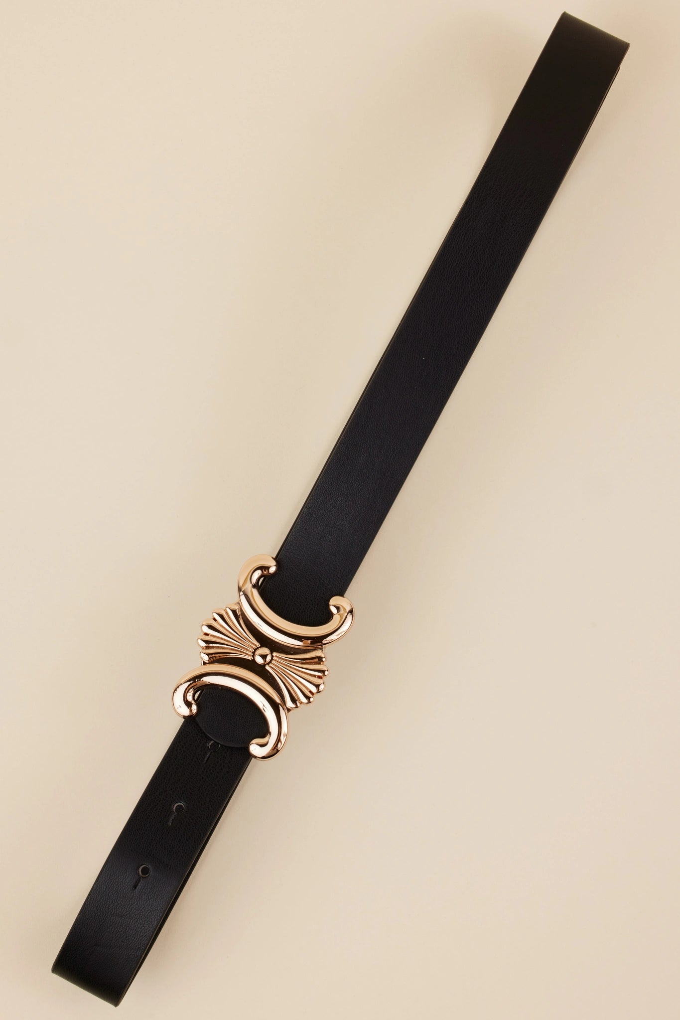 Candace Black Buckle Belt