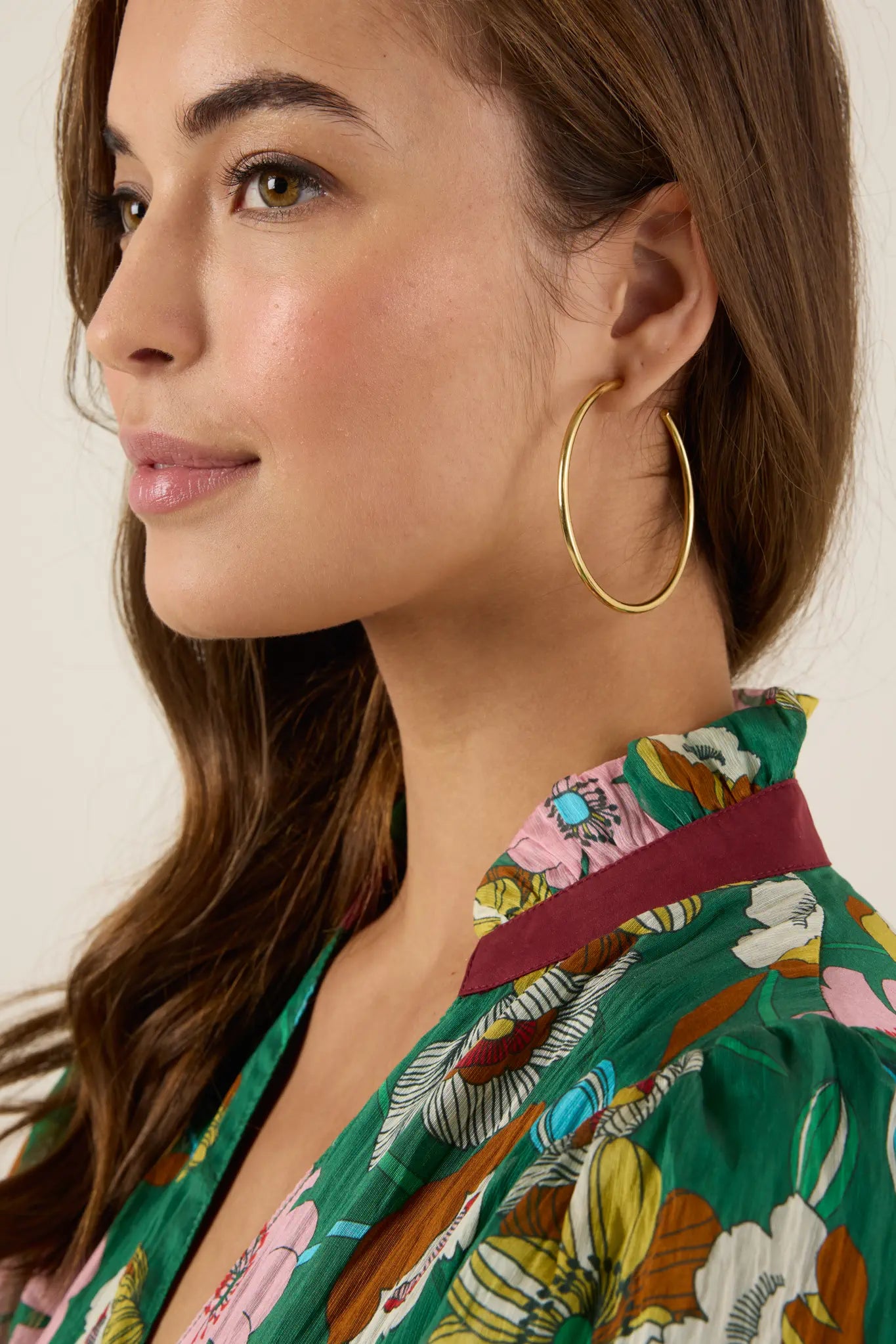Leigh Hoop Earrings 2.5" Diameter