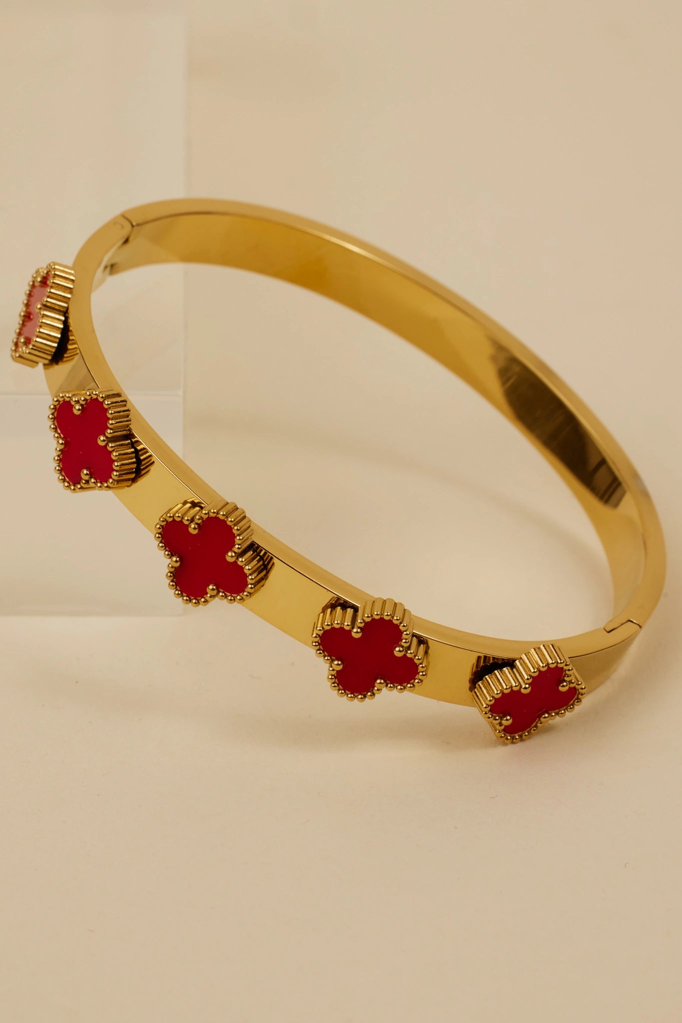 Clover Bracelet- Red