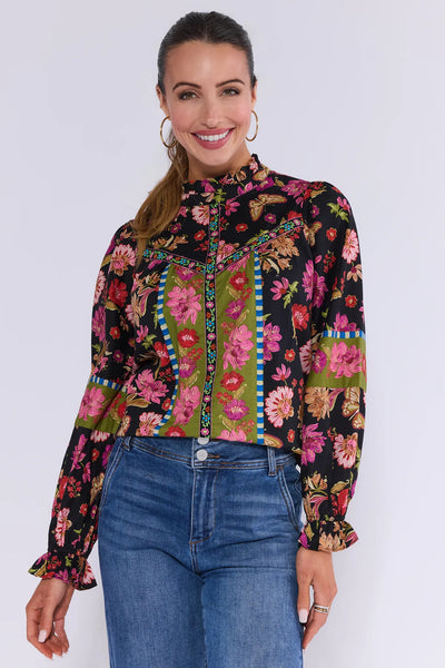 トップス Ameri VINTAGE SIENNA REVERSIBLE BLOUSE Tops】Ameri VINTAGE 24SS SIENNA REVERSIBLE BLOUSE Sienna