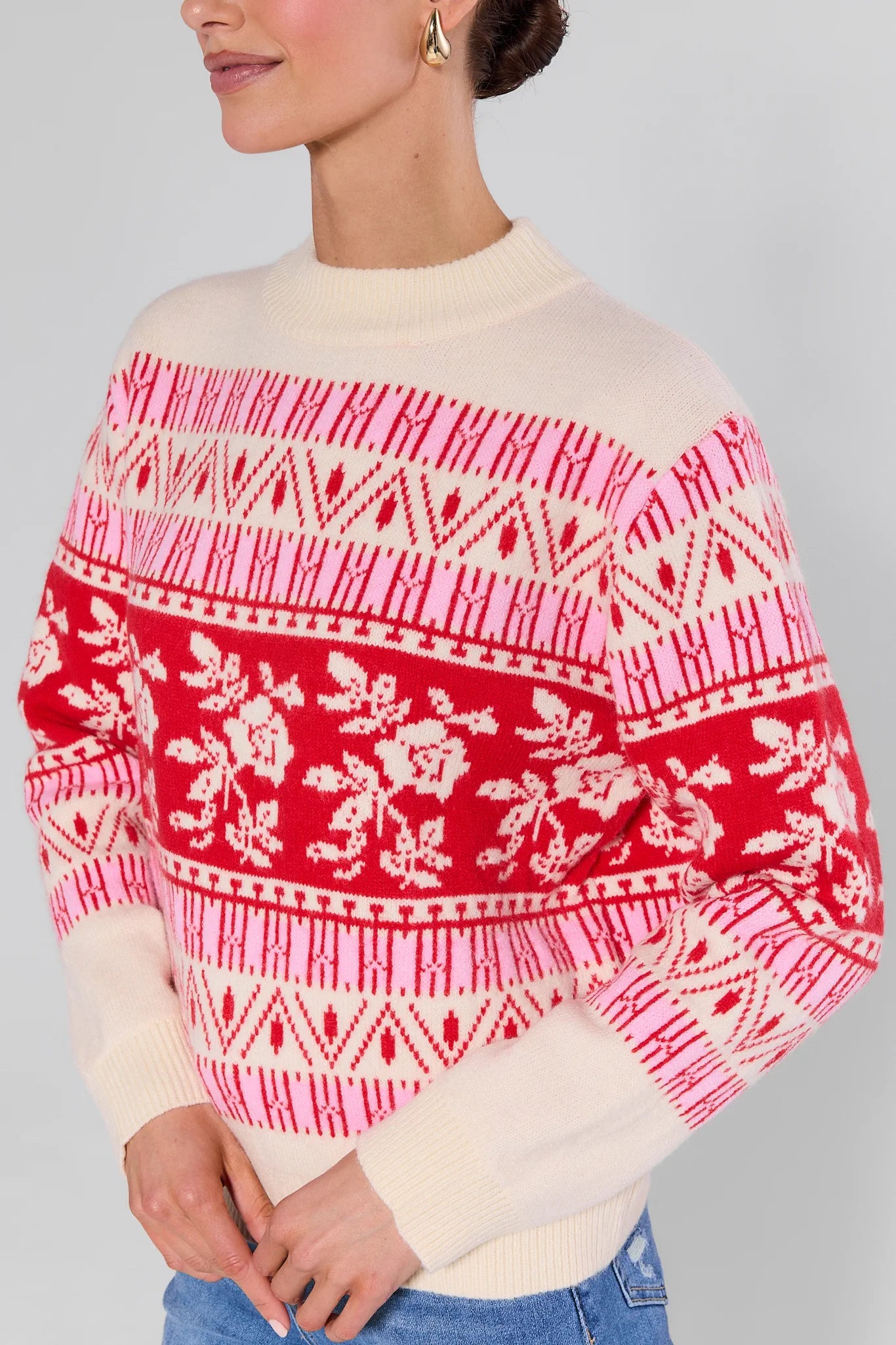Rosalind Floral Knit Sweater
