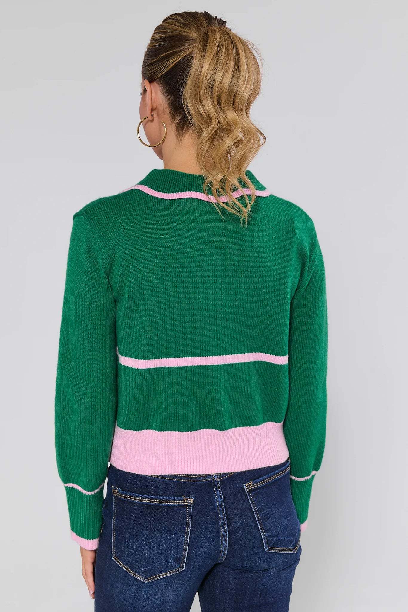 Raven Green Polo Sweater