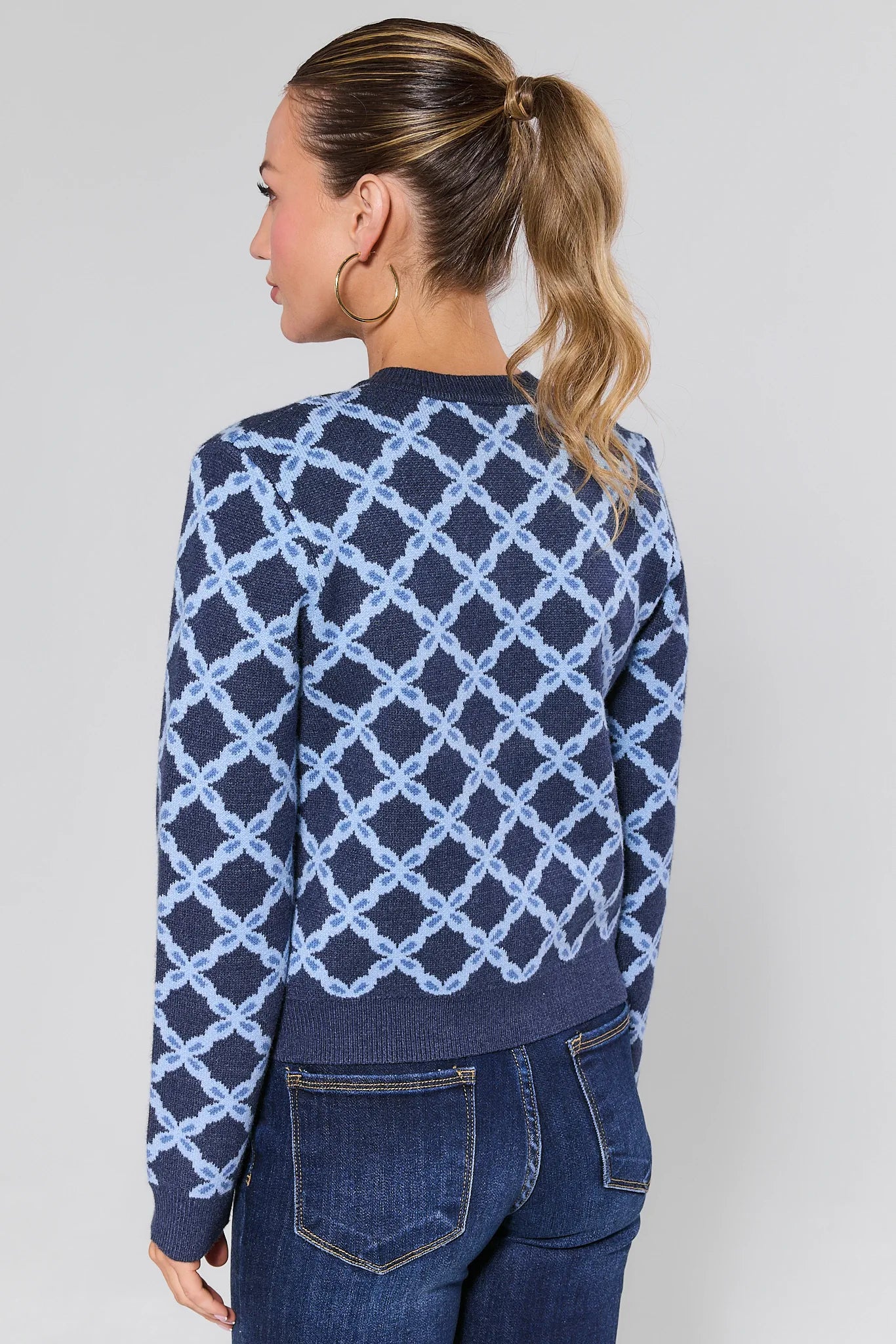 Kimber Blue Printed Cardigan