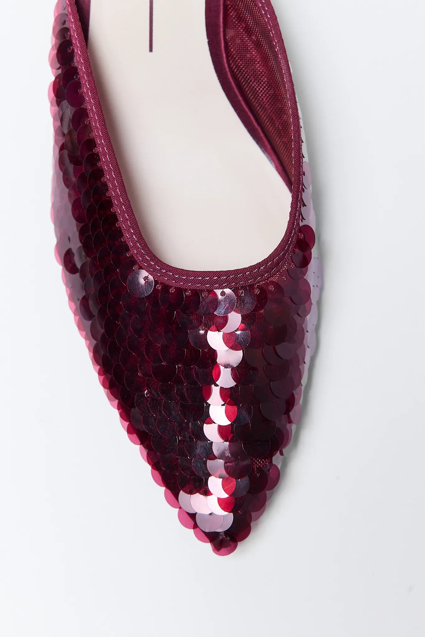 Cleo Burgundy Sequin Heels