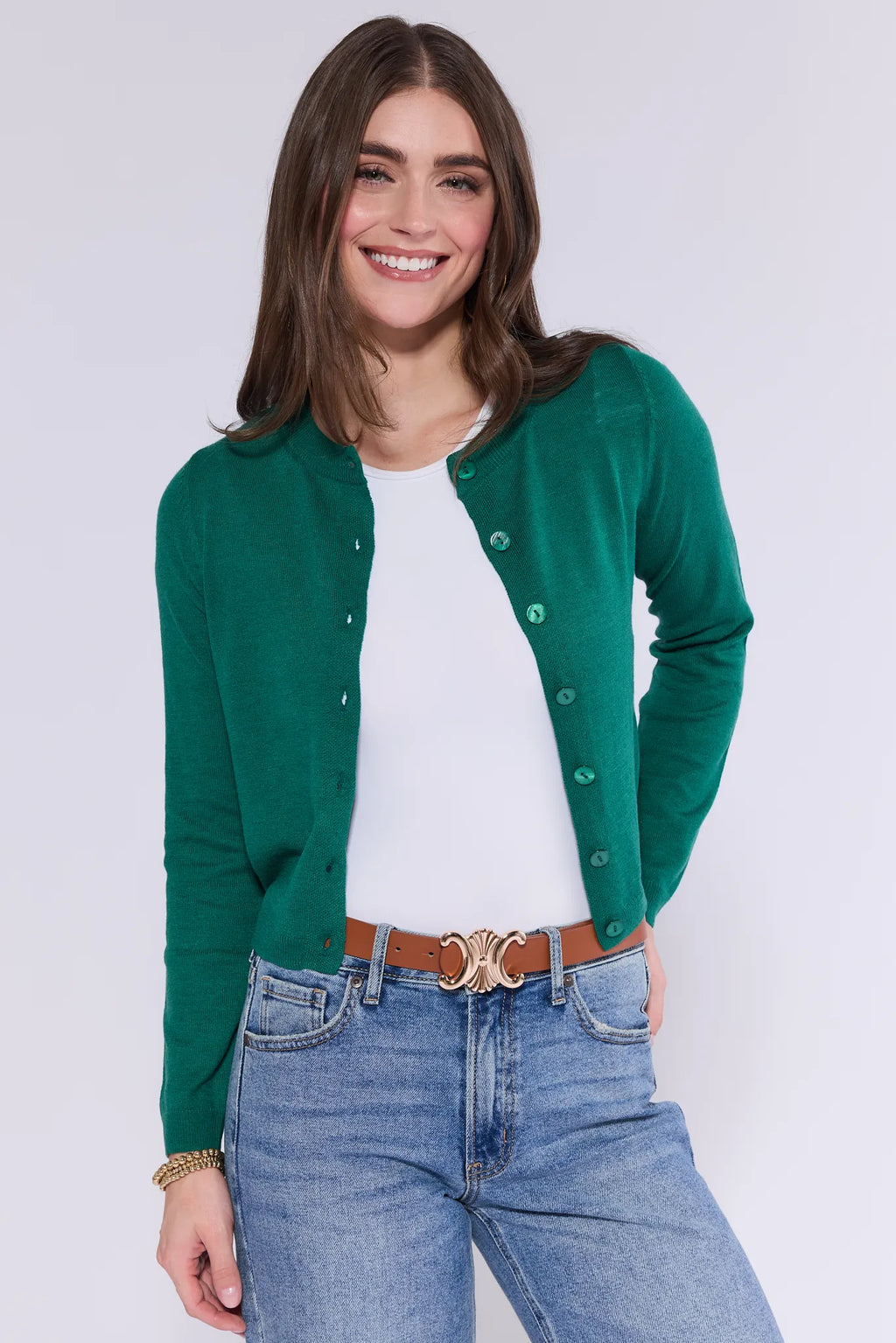 Karen Green Knit Cardigan | Avara