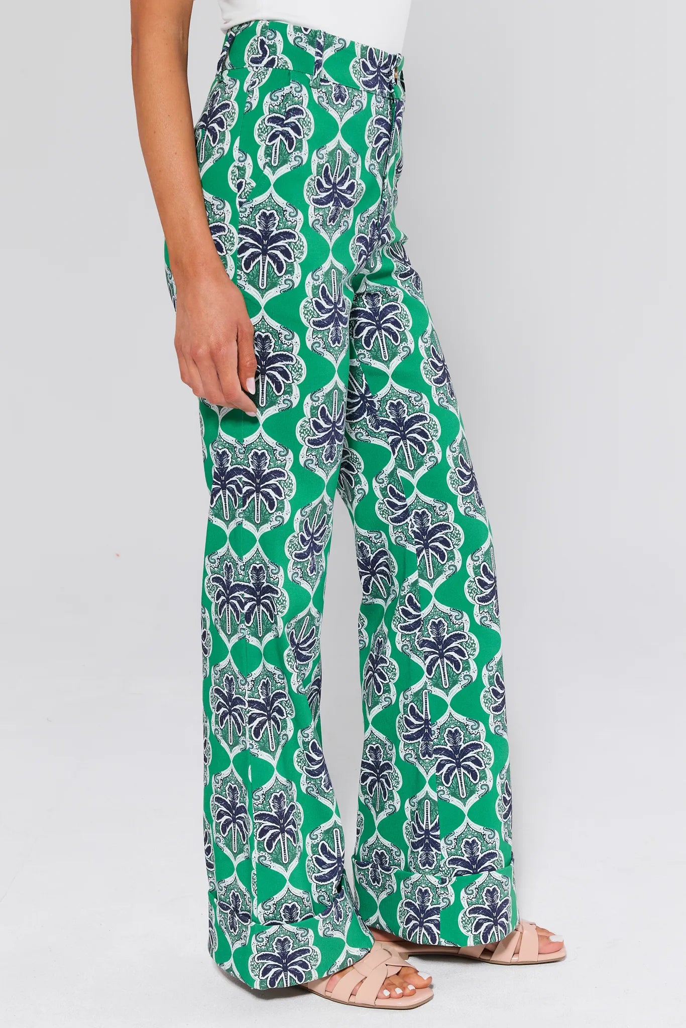 Goldie Green Printed Pants
worn by a person on a white background