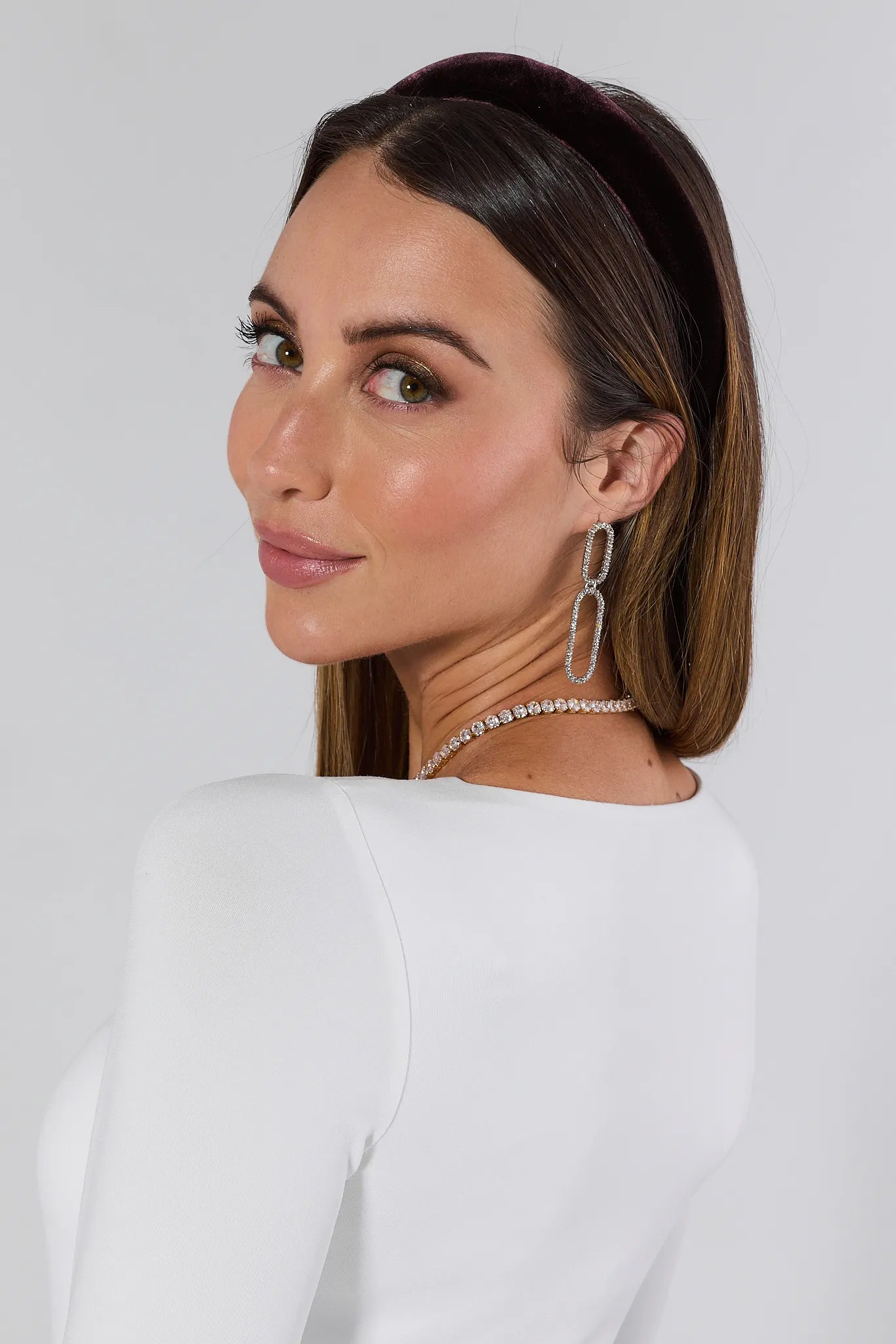 Polly Plum Velvet Headband