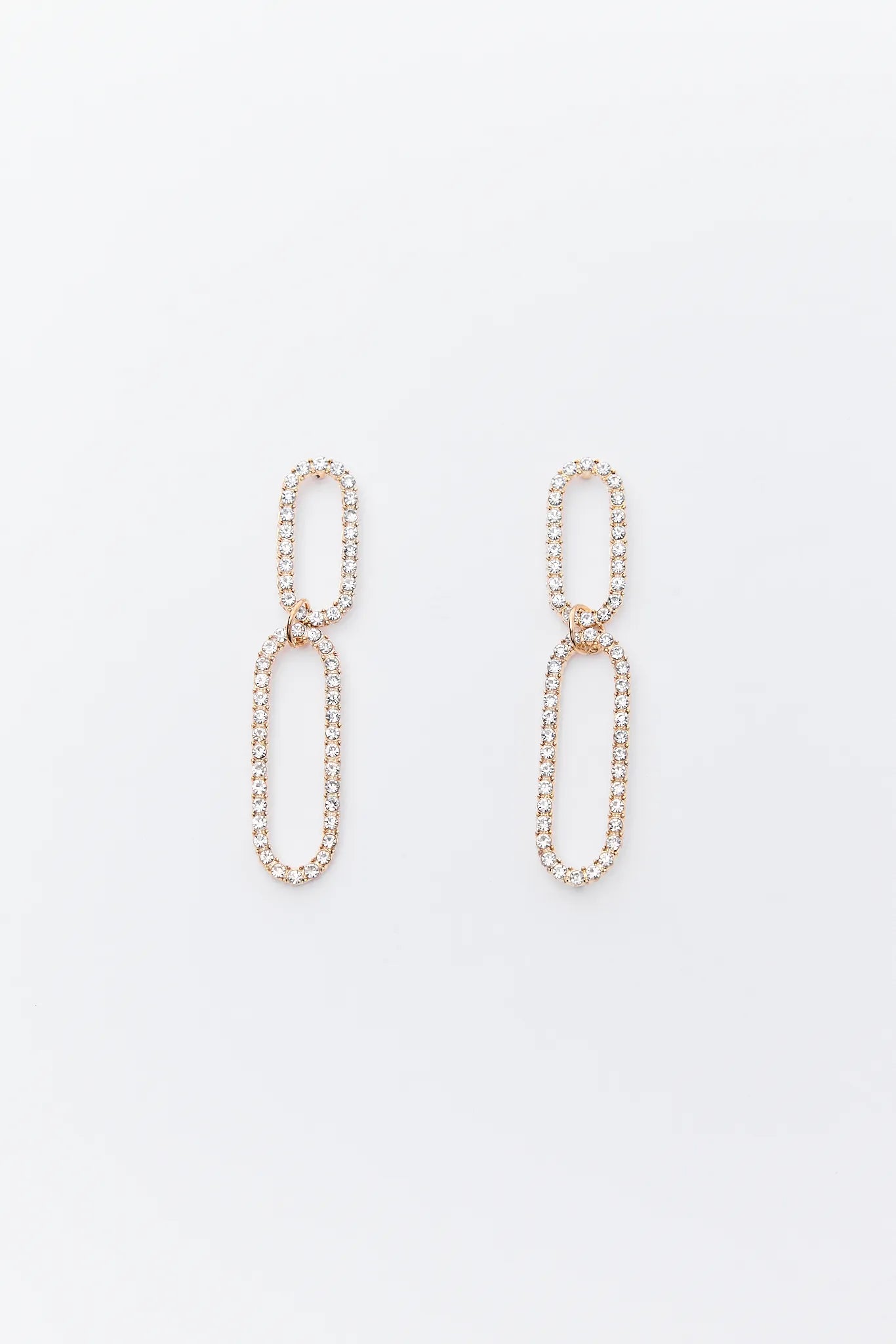 Naomi Rhinestone Drop Earrings