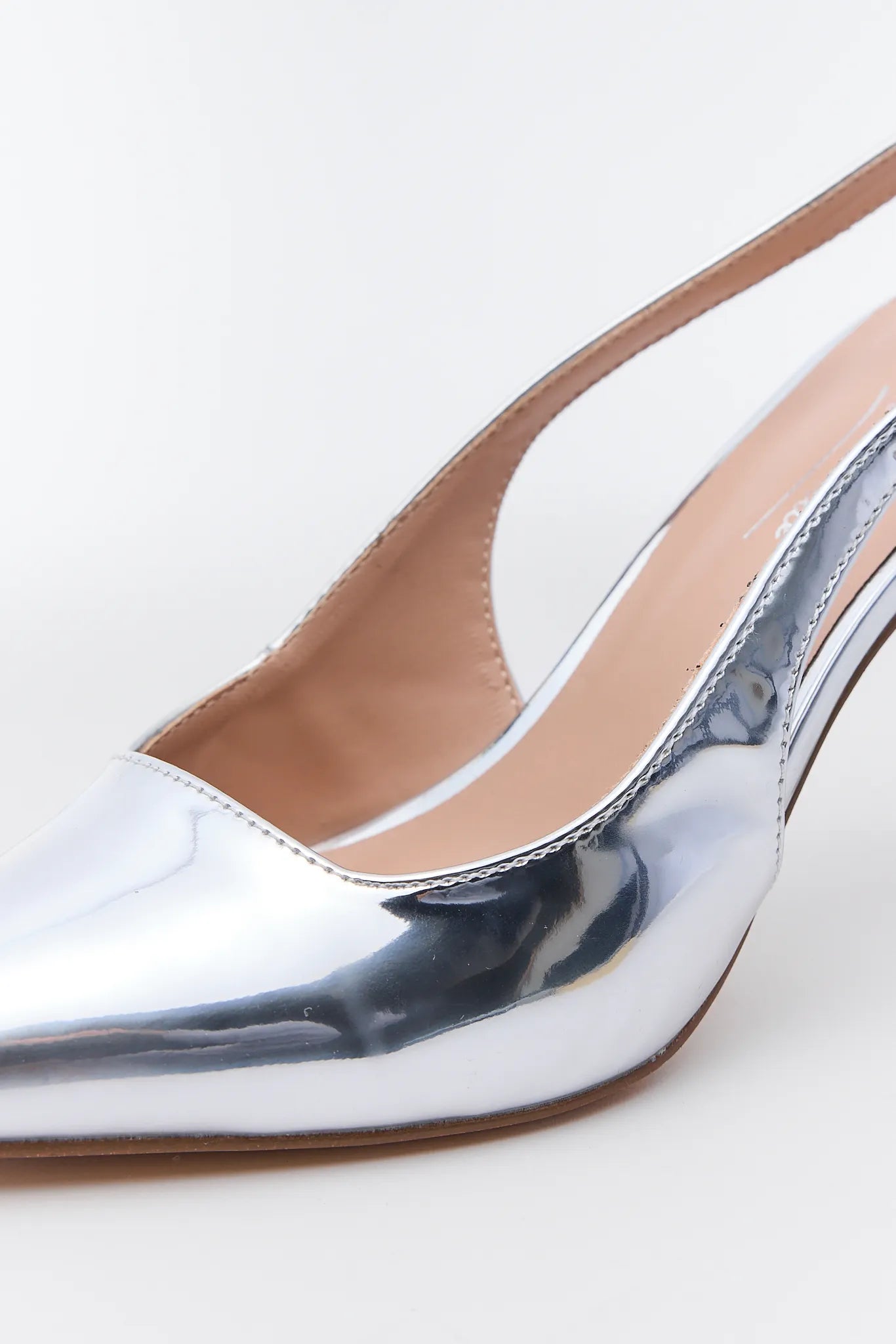 Marilyn Silver Pointed Toe Heels