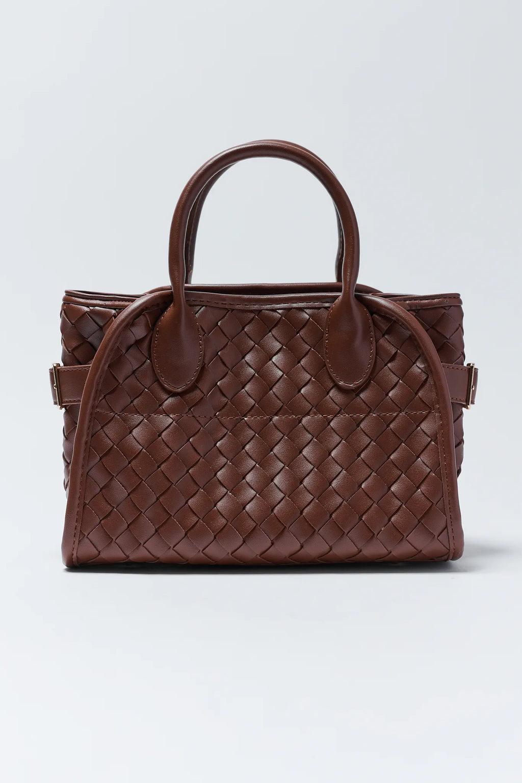 Kristie Brown Woven Faux Leather Bag | Avara
