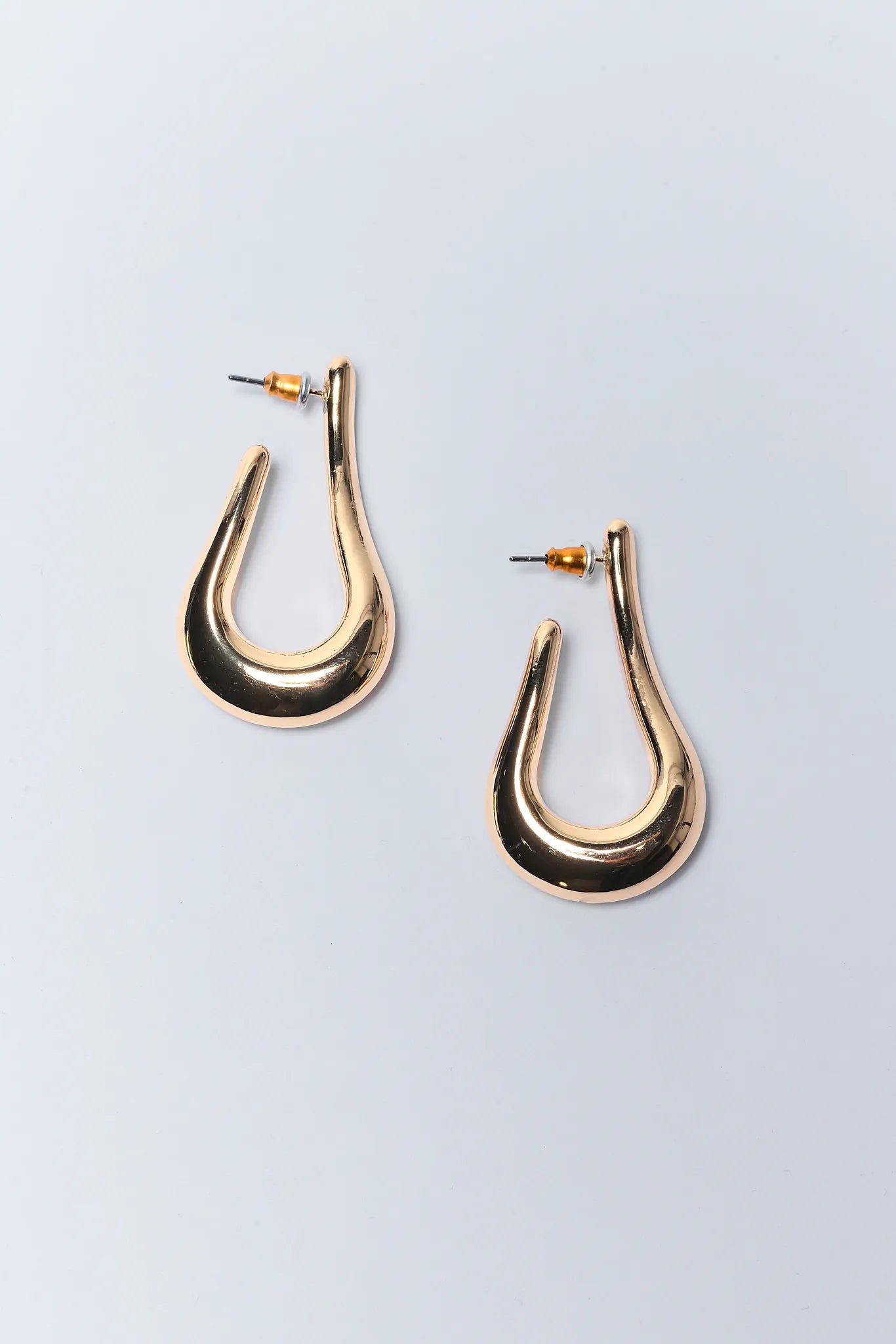 Amber Gold Drop Earrings