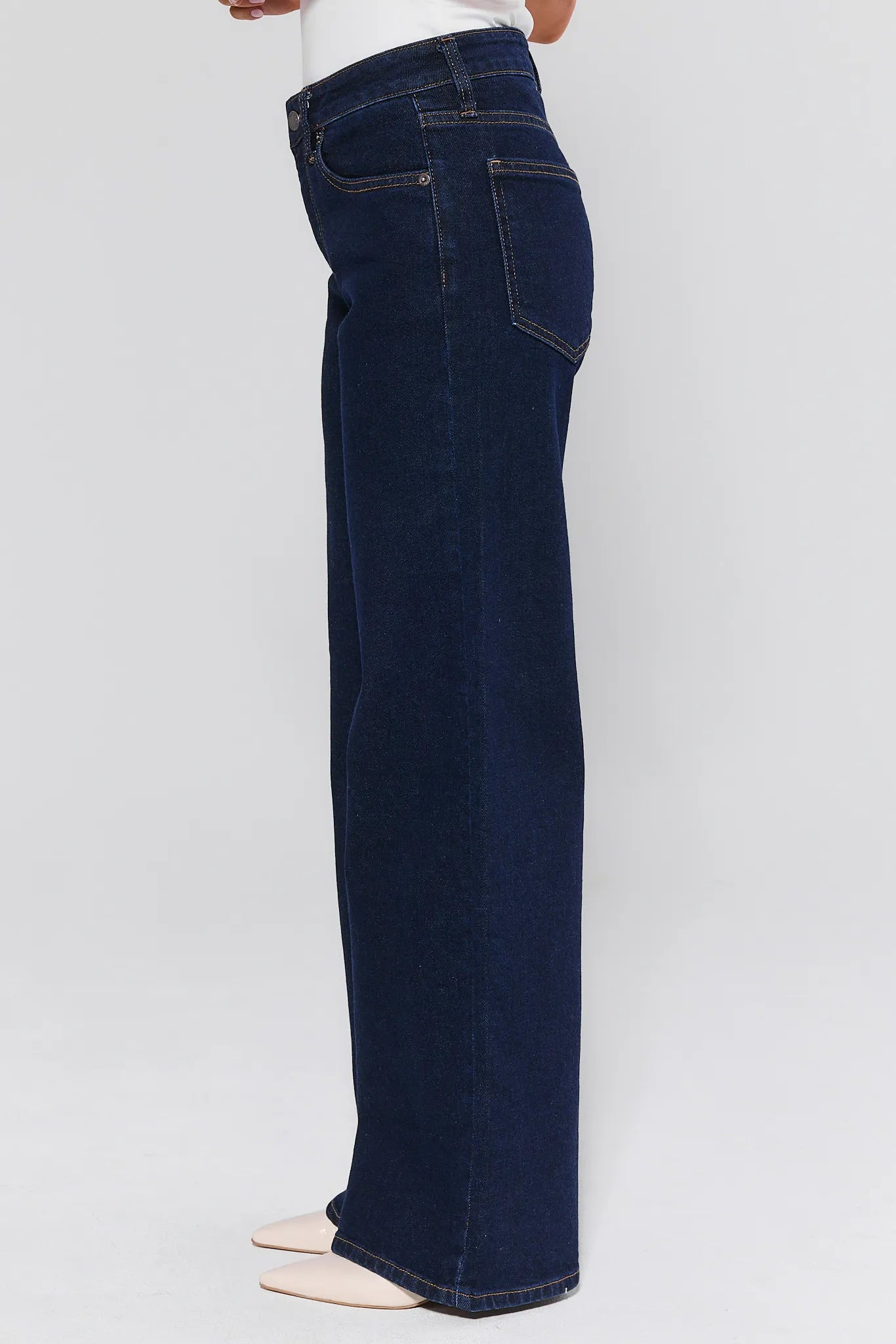 Makenna Dark Wash Wide Leg Jeans