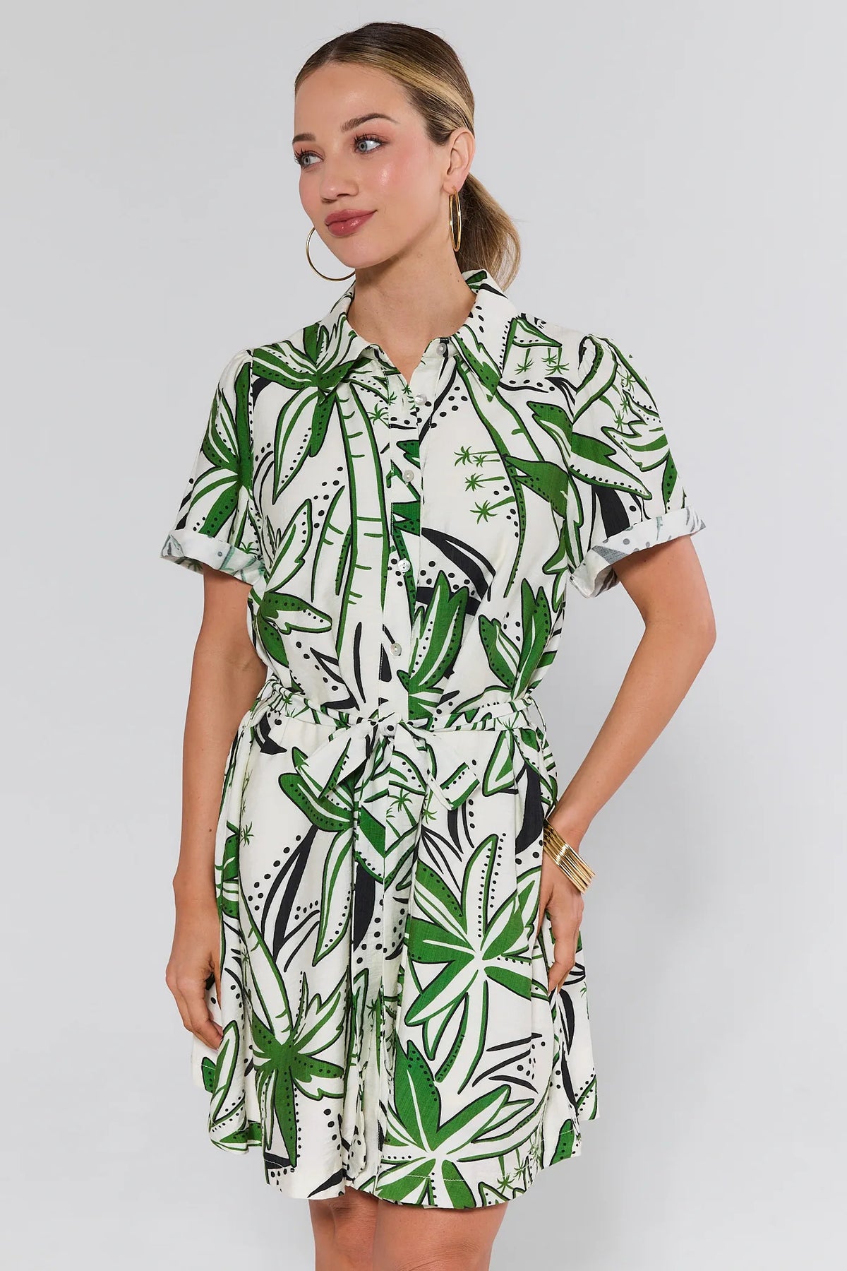 green and white print dress Portia Printed Short | Women's Clothing Size:Boys Slim 12 Ceremony Womens Dresses For sleeve_Long Sleeves upcoming trips