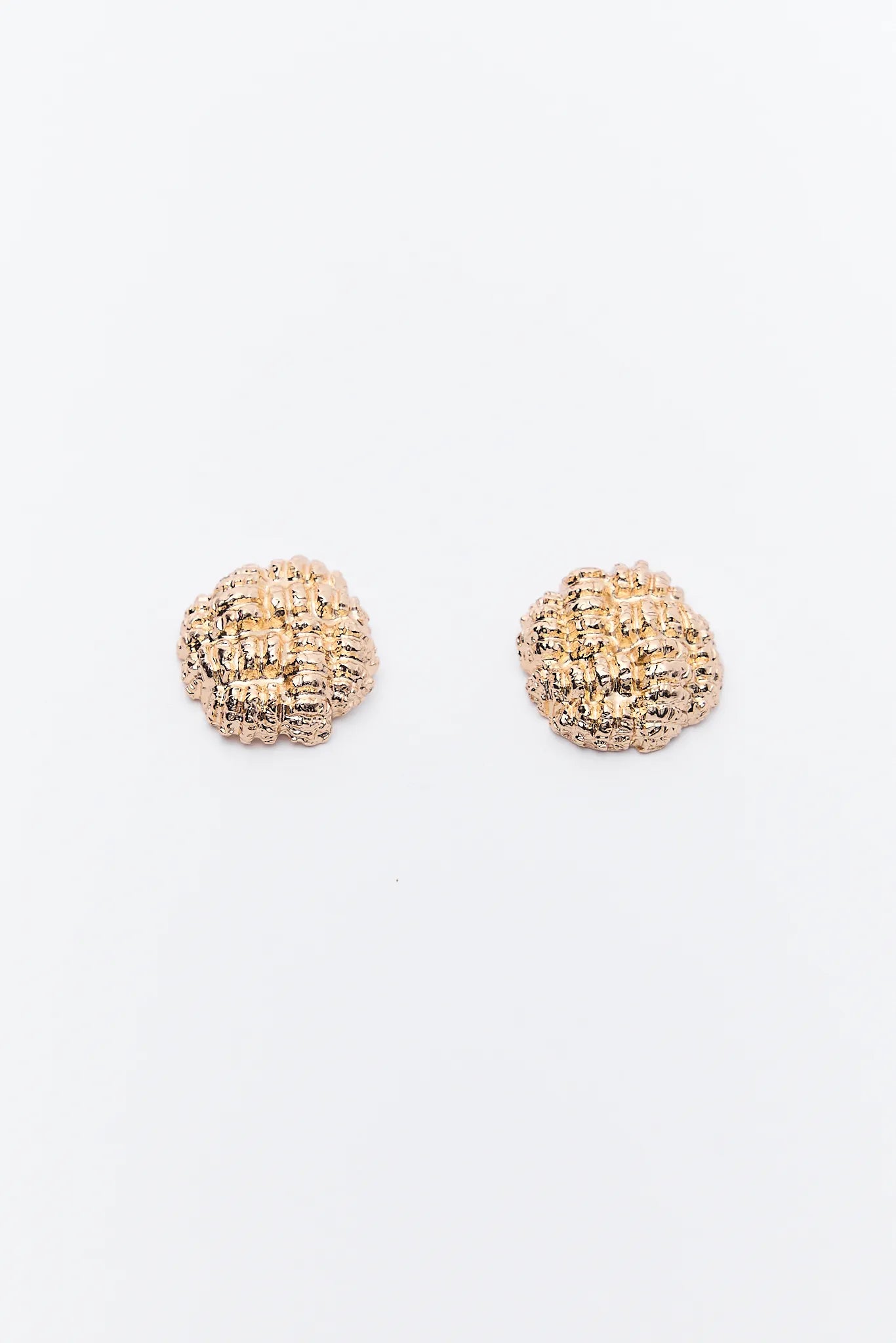 Beth Textured Gold Earrings