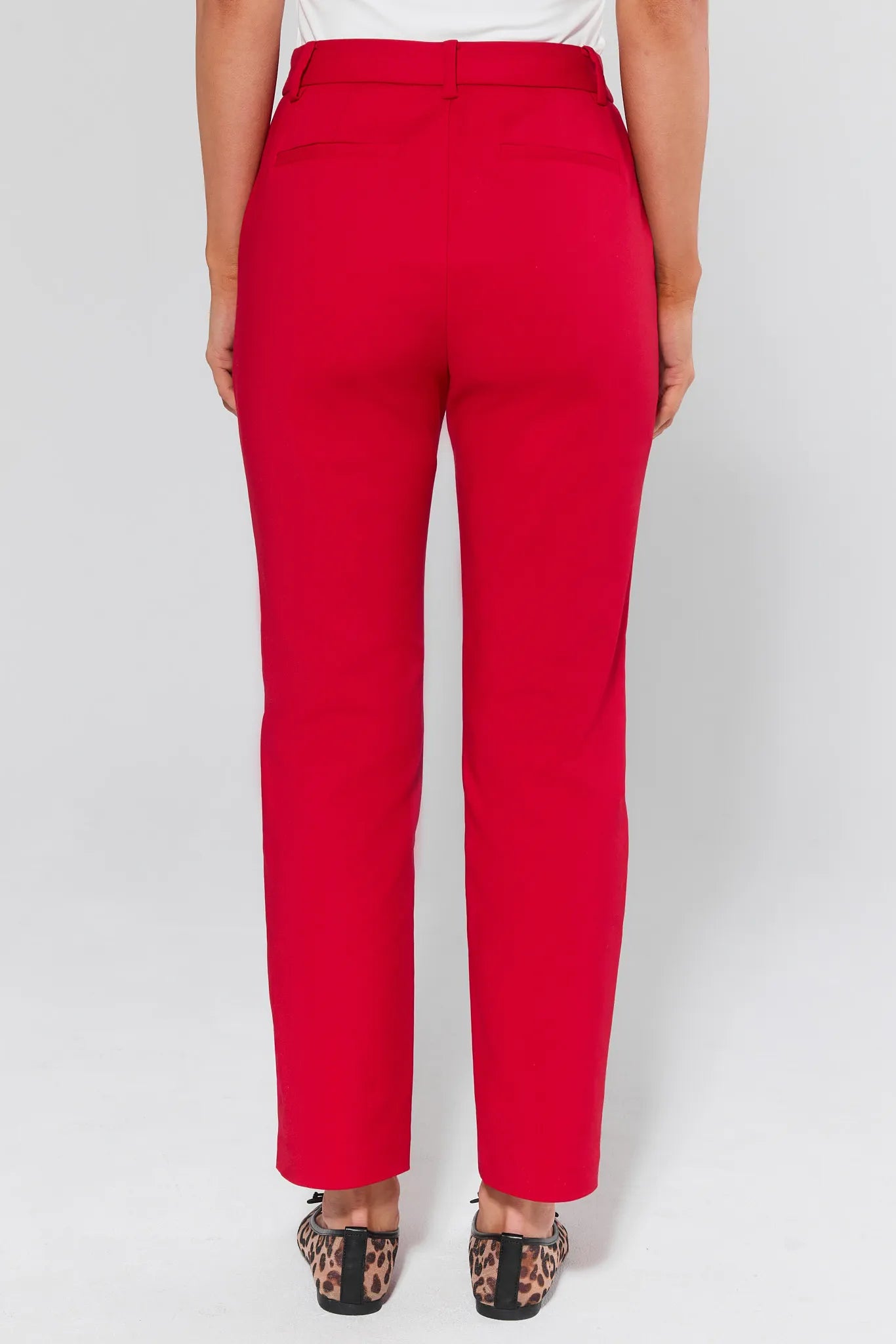 Wren Red Tailored Capri Pants