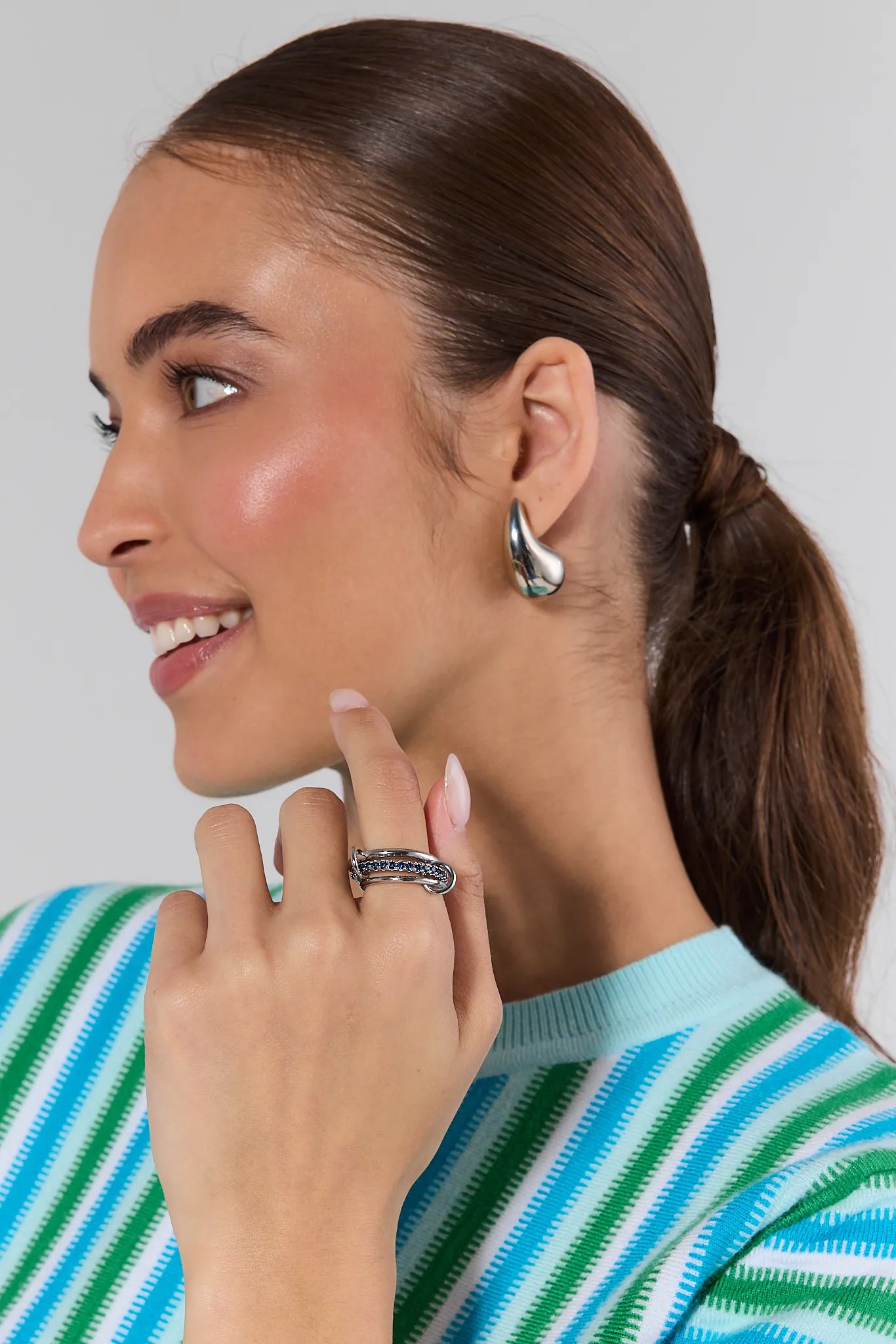 Rowan Silver Layered Ring