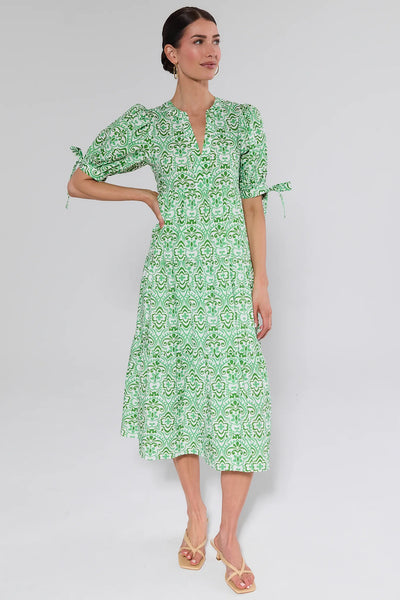 Harriet Green Floral Print Midi Dress | Women's Clothing | Avara Harriet Green Floral Print Midi Dress | Women's Clothing | Avara