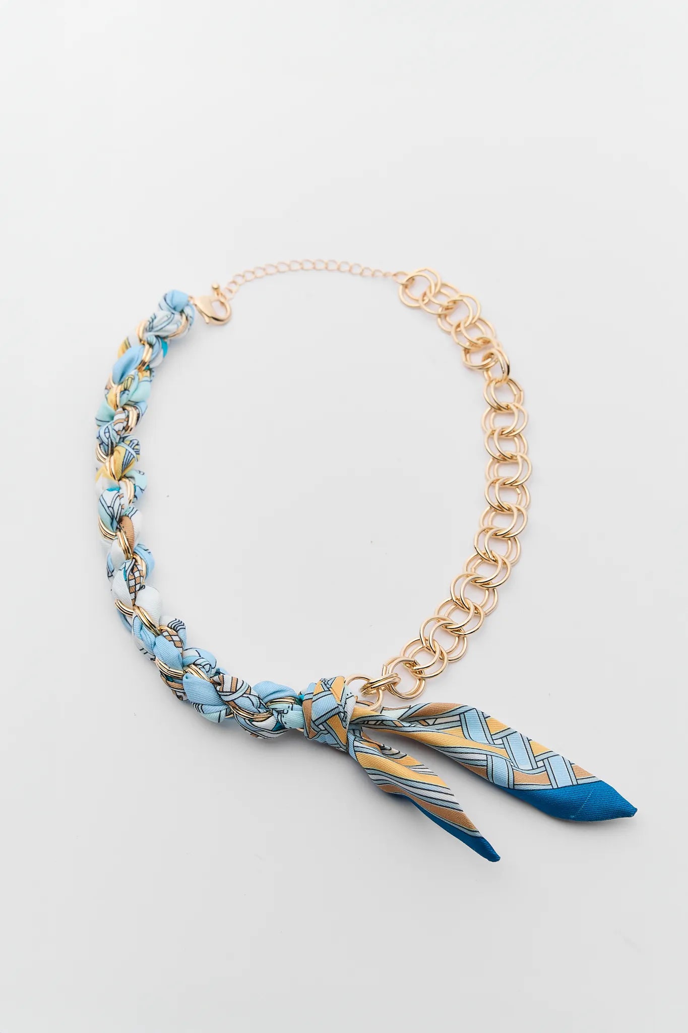 Desiree Blue Scarf Necklace