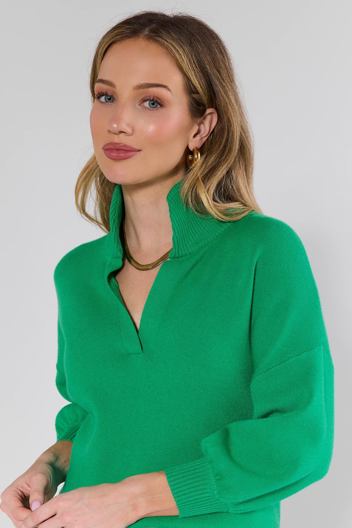 Gwyneth Green Knit Sweater