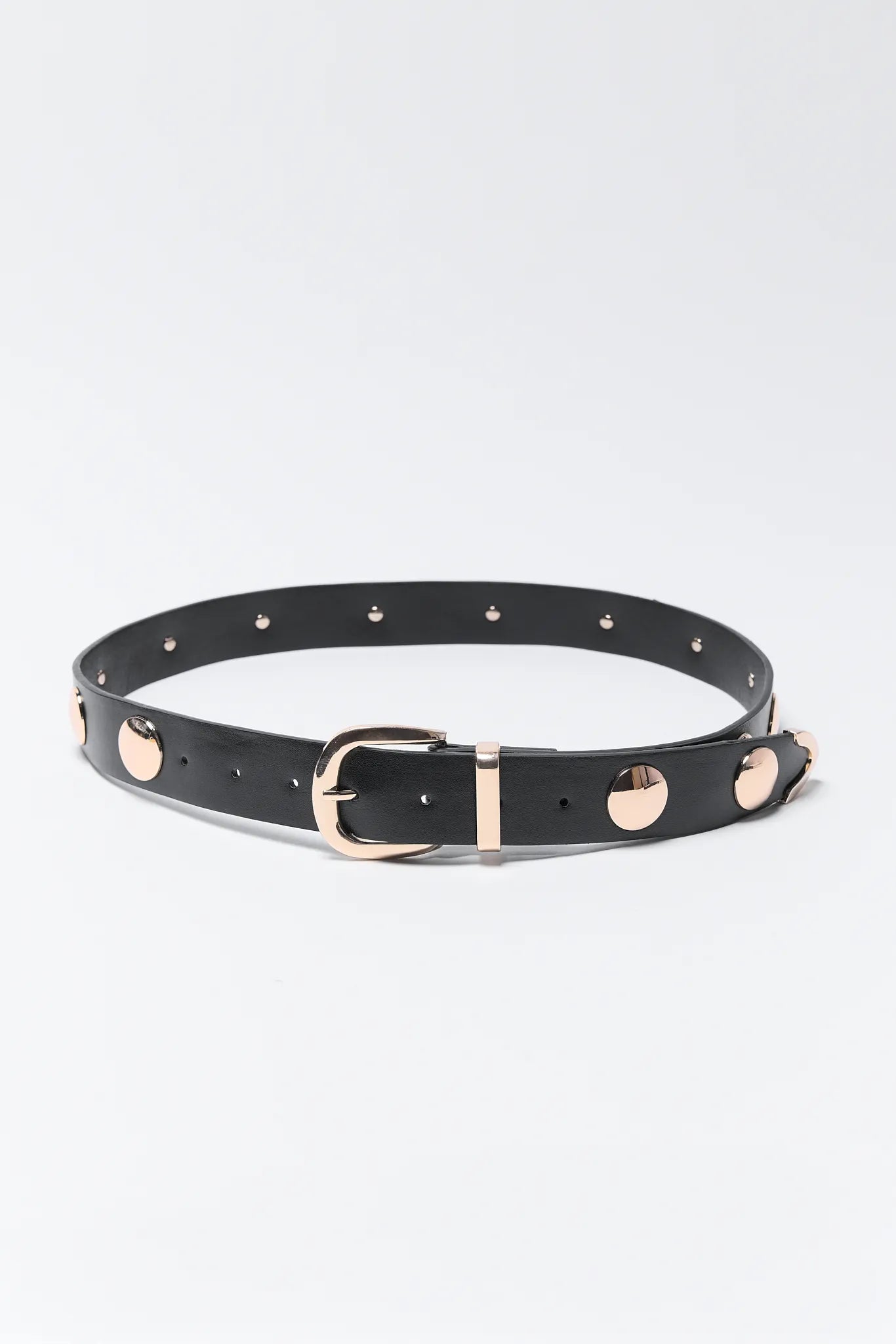 Barbara Black Studded Belt